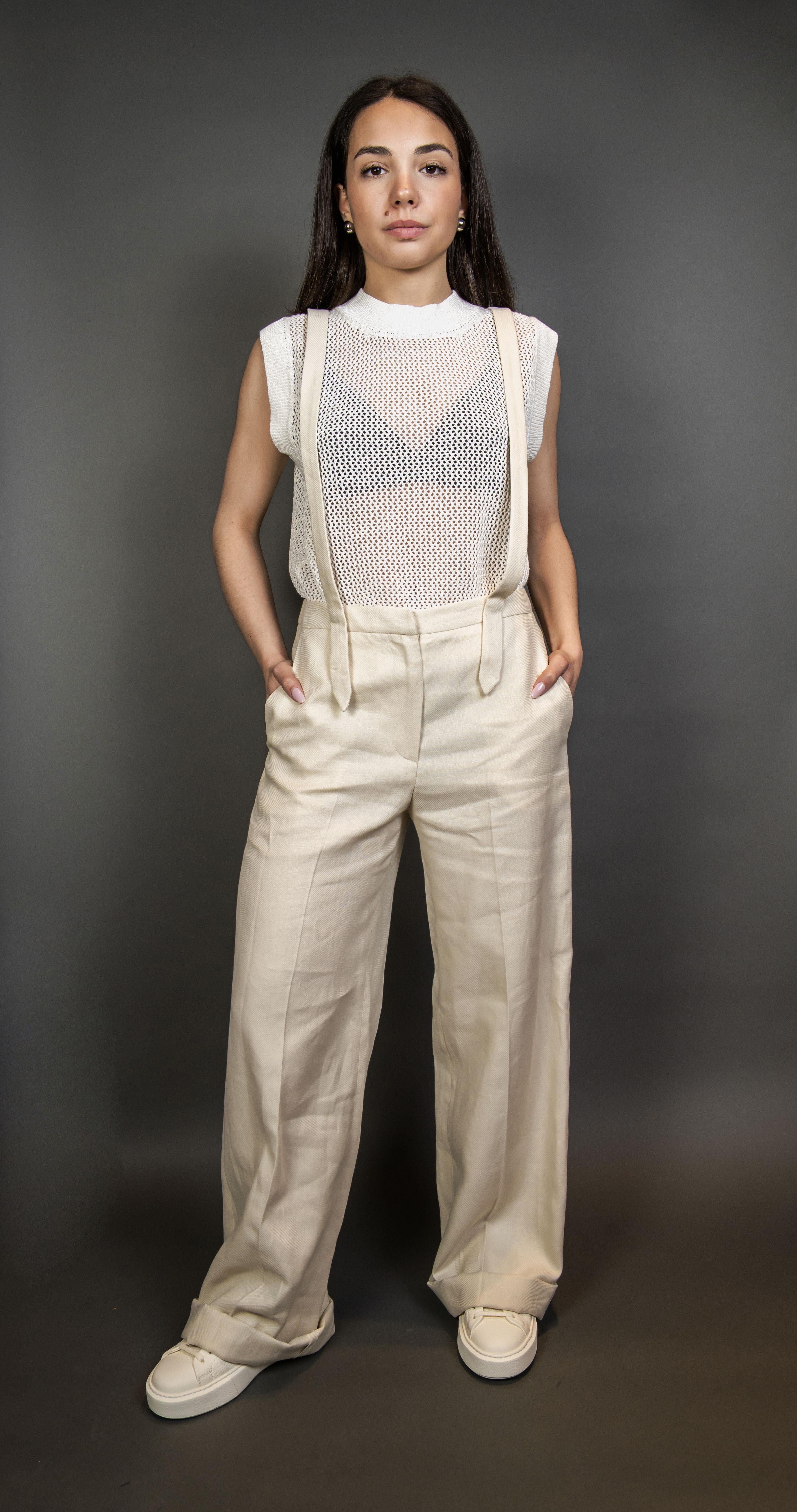 Pantalone PT Torino donna VSDNZX0STD panna<BR/><BR/> VSDNZX0STD SD66 0030 PANNA PT 