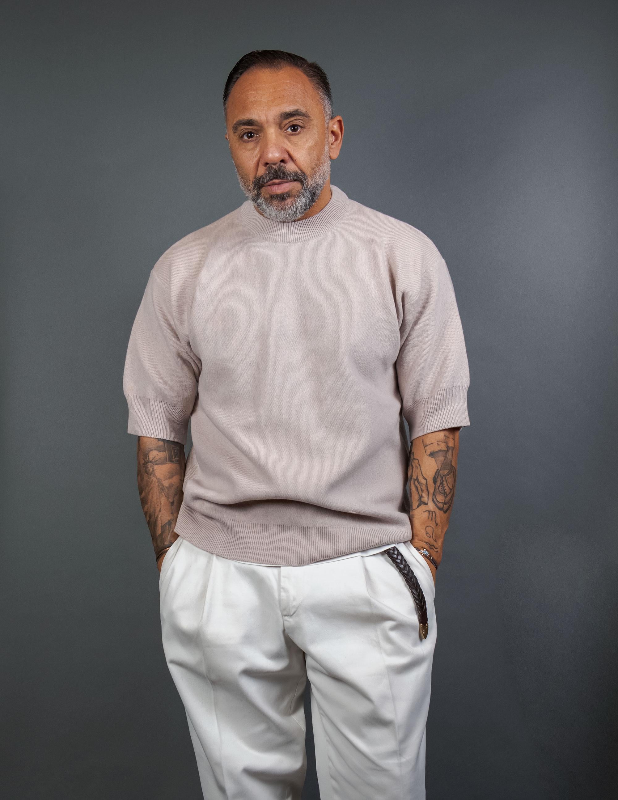 Maglia DANIELE FIESOLI uomo 1103 Beige 1103 35 SPAGO DANIELE FIESOLI 