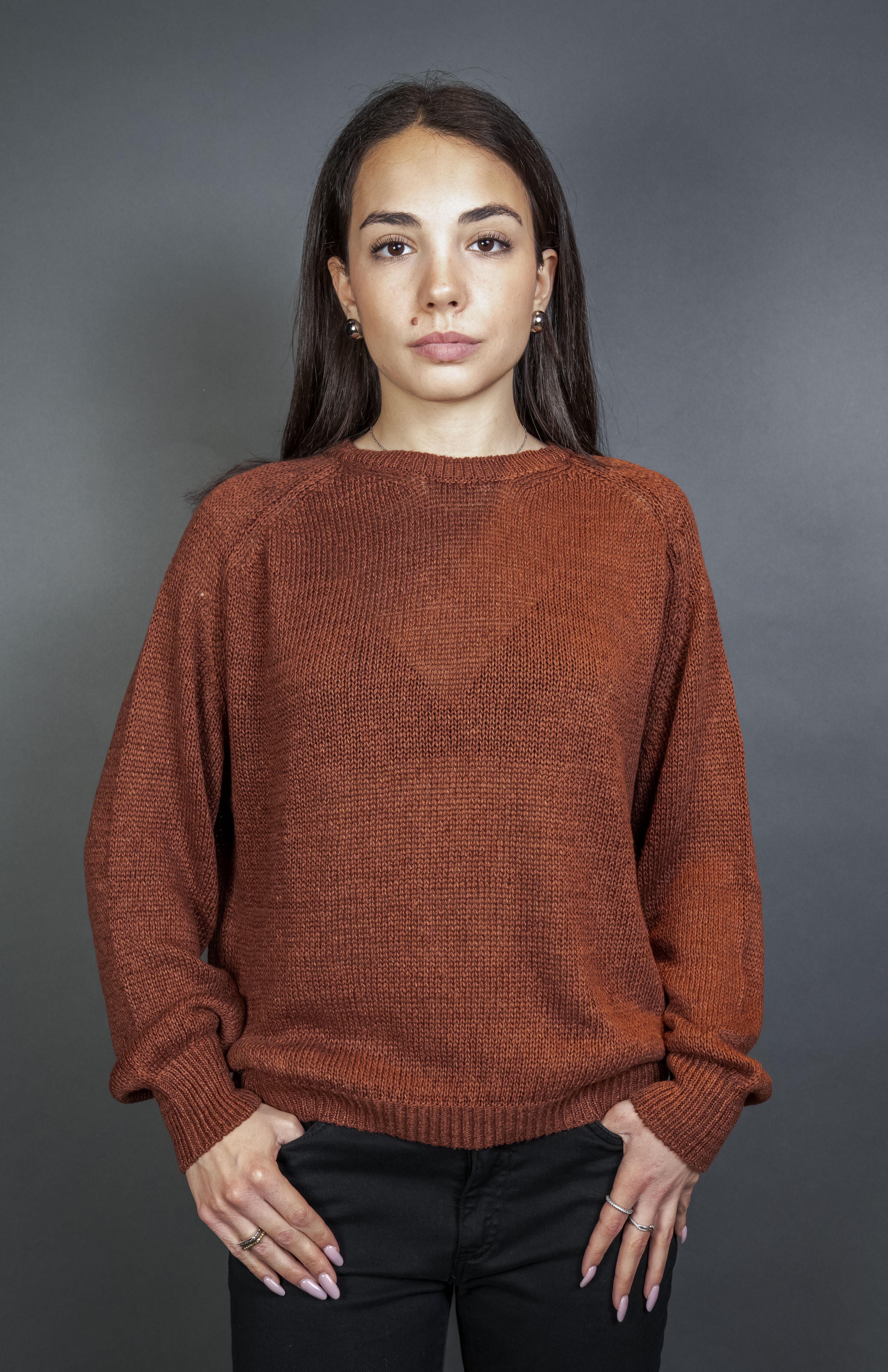 Maglia Daniele Fiesoli Donna 7111 tabacco 7111 33 PARICOLLO DANIELE FIESOLI 