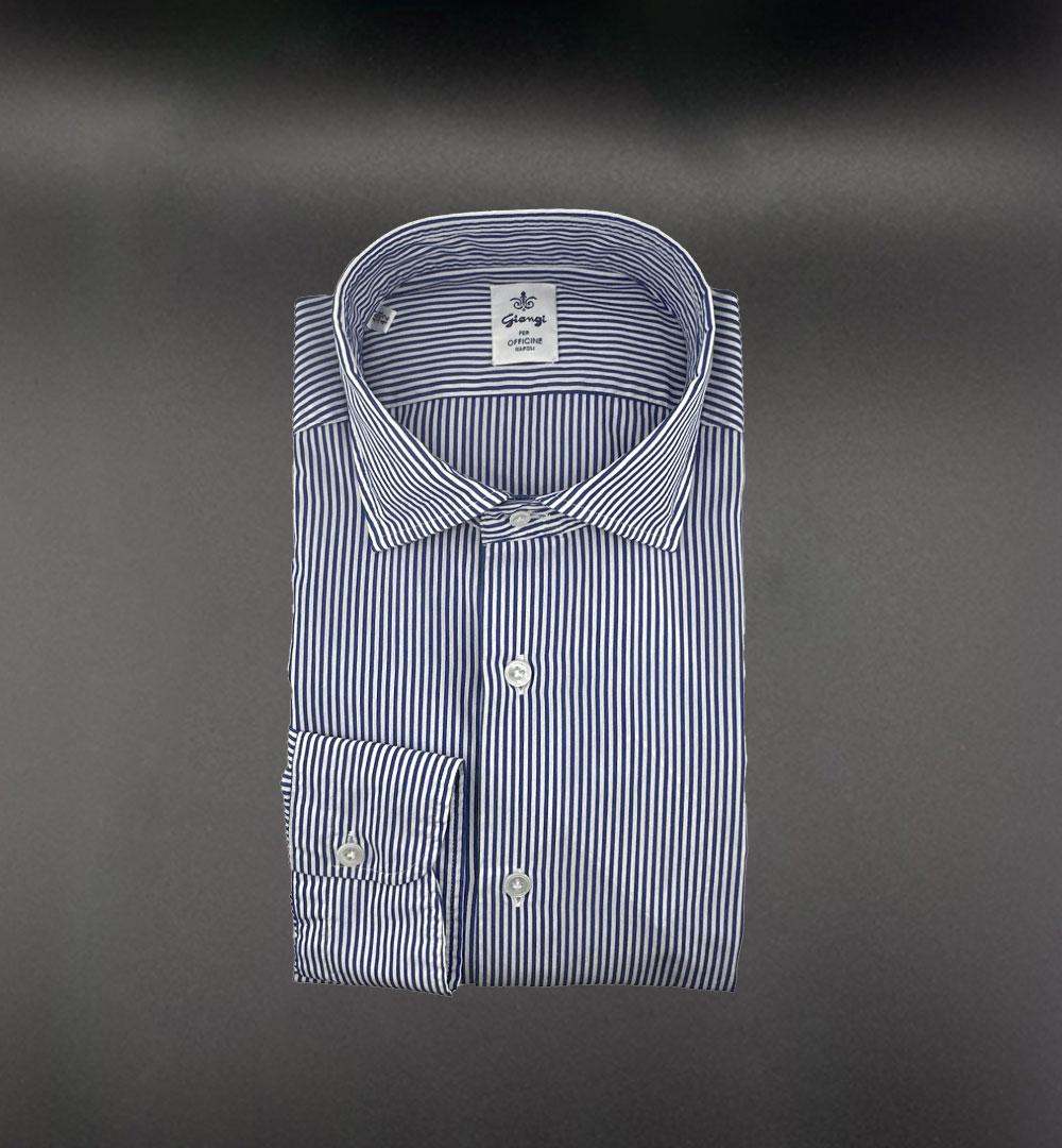 Camicia Giangi uomo 5700 blu righe 5700NK39PN27 RIGA BLU S GIANGI 