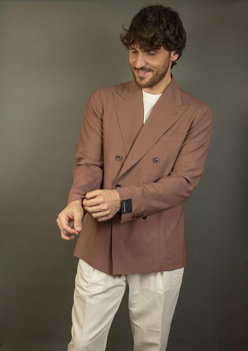 Giacca Tagliatore uomo 1SMC20 210009  rosa antico<BR/><BR/> 1SMC20 210009 25E246 E3140 ROSA ANTICO TAGLIATORE 