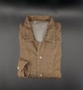 Camicia GIANGI X OFFICINE uomo RAGLAN DENIM BROWN