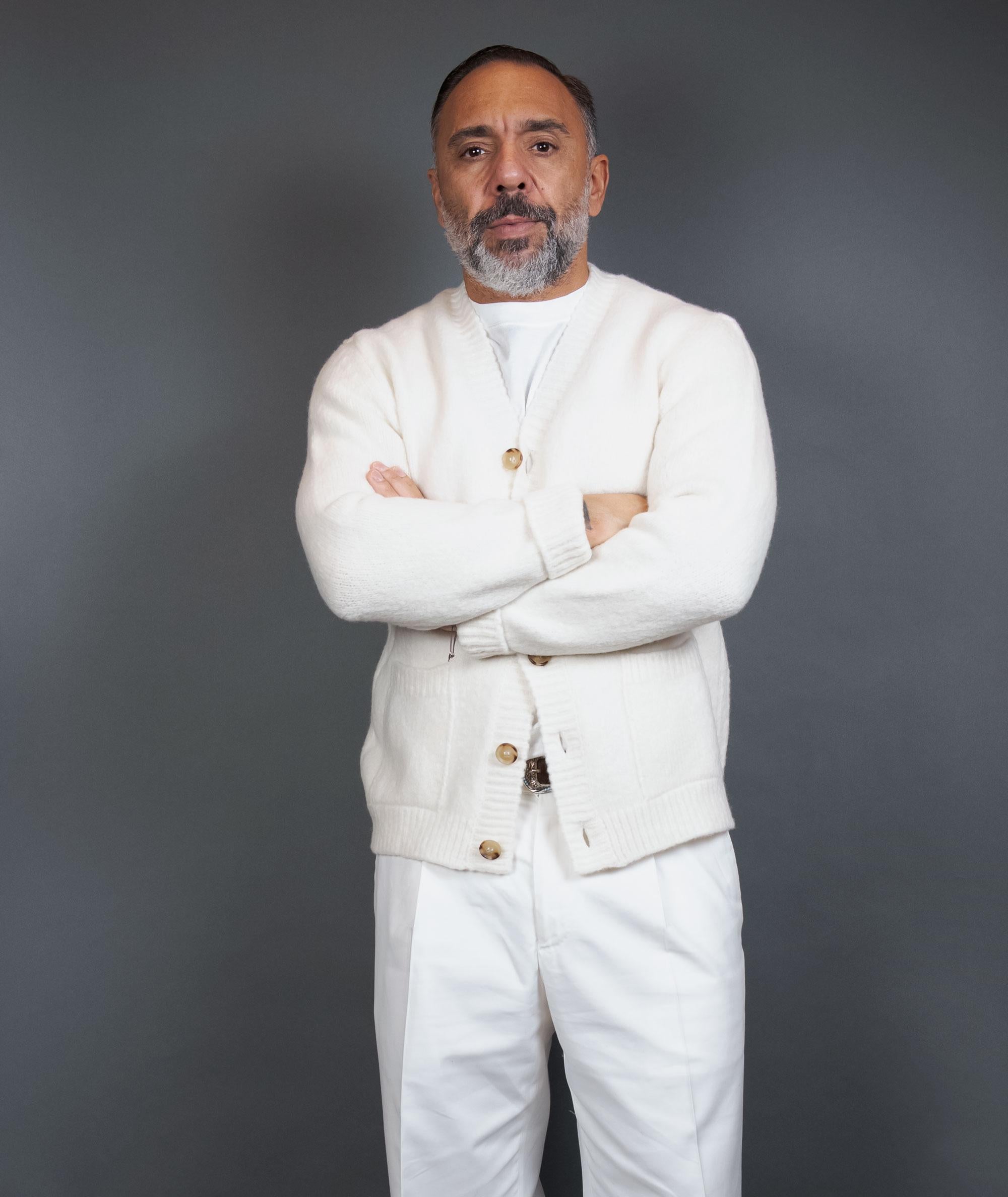 Cardigan SETTEFILI CASHMERE uomo RAVEL6CA Bianco RAVEL6CA VE10 PANNA SETTEFILI CASHMERE 