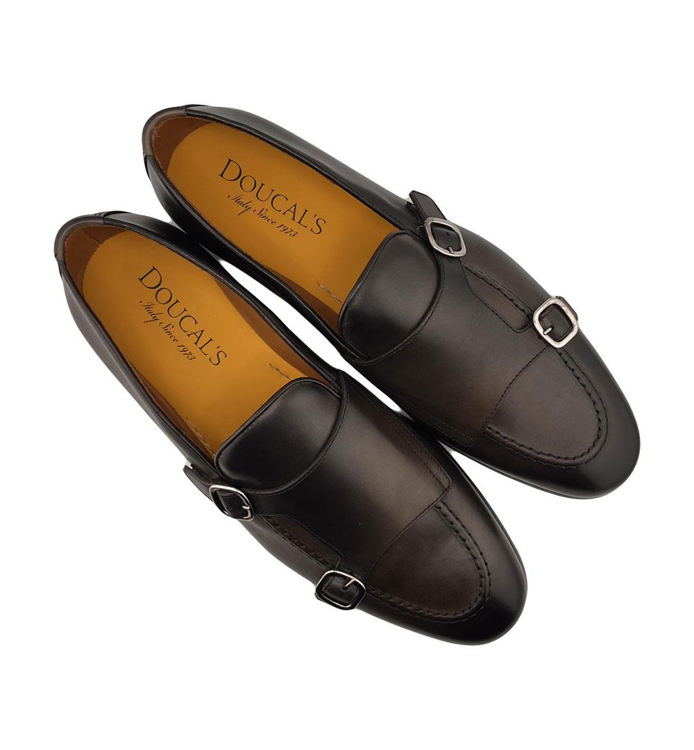 Doppia fibbia Doucal's 3160 TM29ANT ADLER  testa di moro 3160 TM29 ANT.ADLER DOUCAL'S 