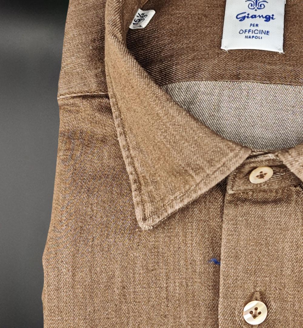 Camicia Giangi uomo 5700 marrone 5700 BROWN GIANGI X OFFICINE 