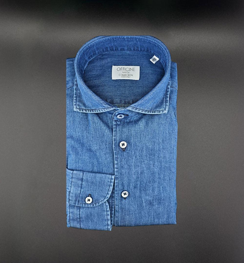 Camicia OFFICINE uomo 4488 Denim 4488 DENIM OFFICINE 