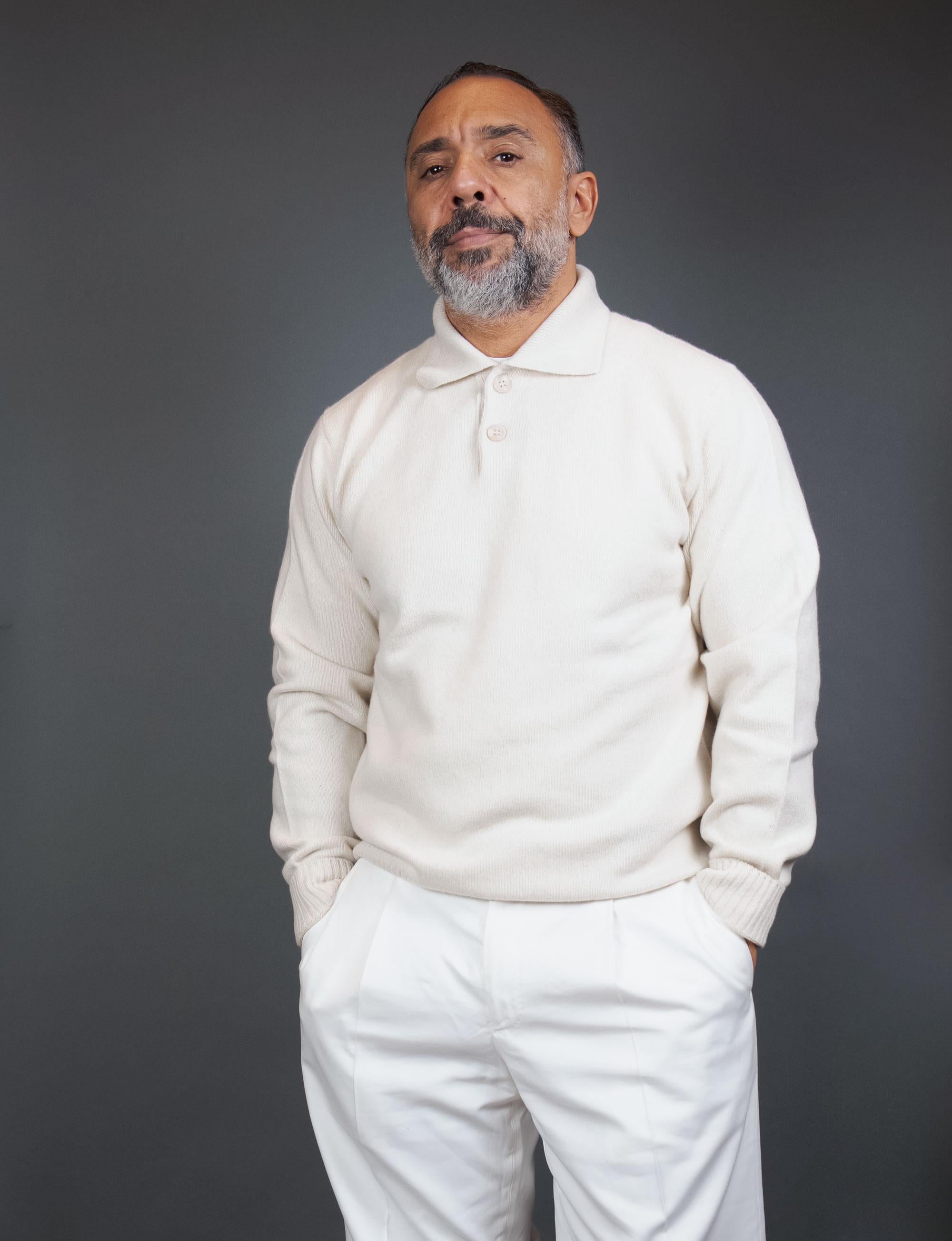 Maglione OFFICINE uomo POLO Panna<BR/> POLO PANNA OFFICINE 