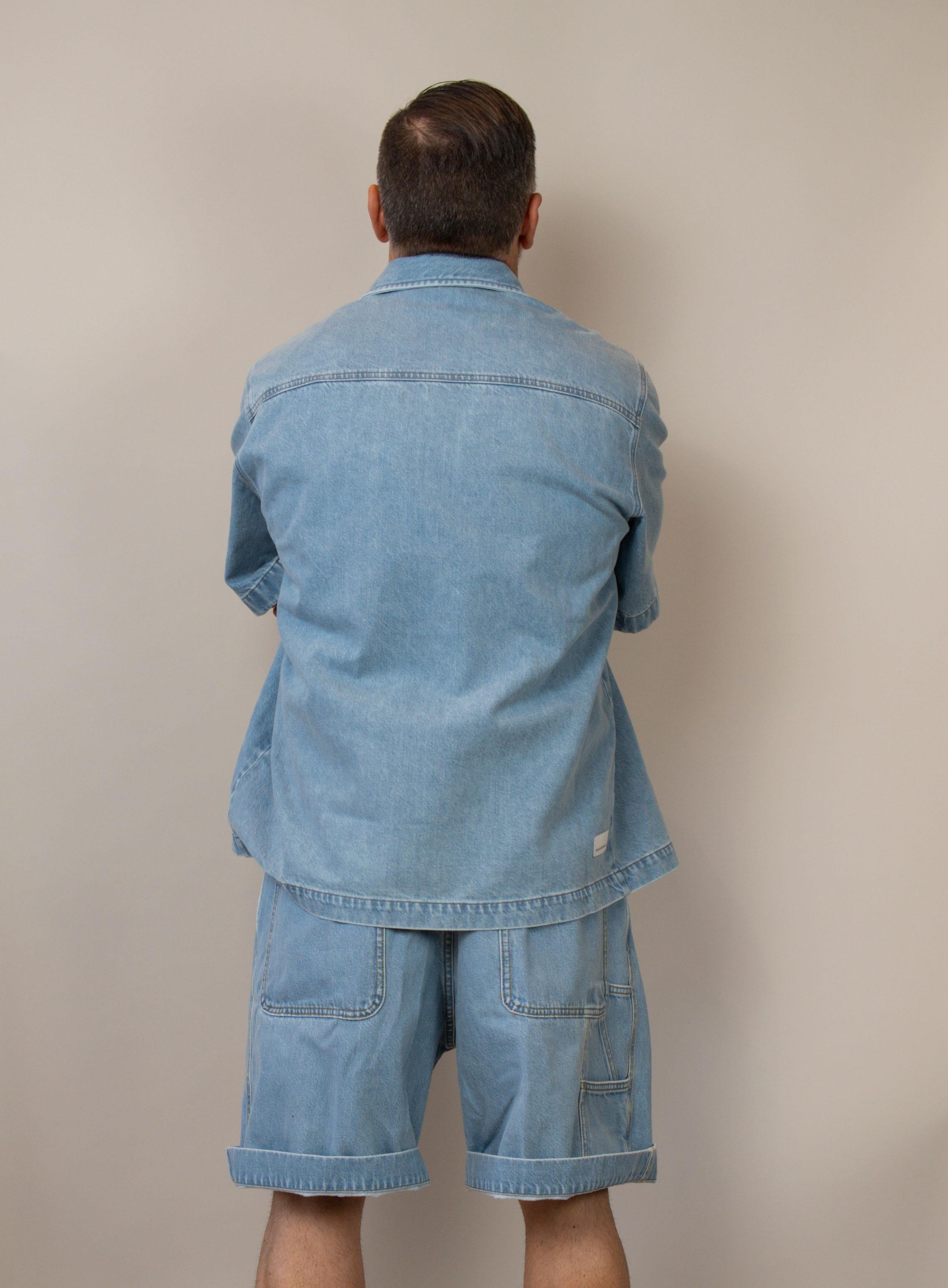 Camicia Nine in the morning uomo Max blu denim MAX 33 AL01 NINE INTHE MORNING 