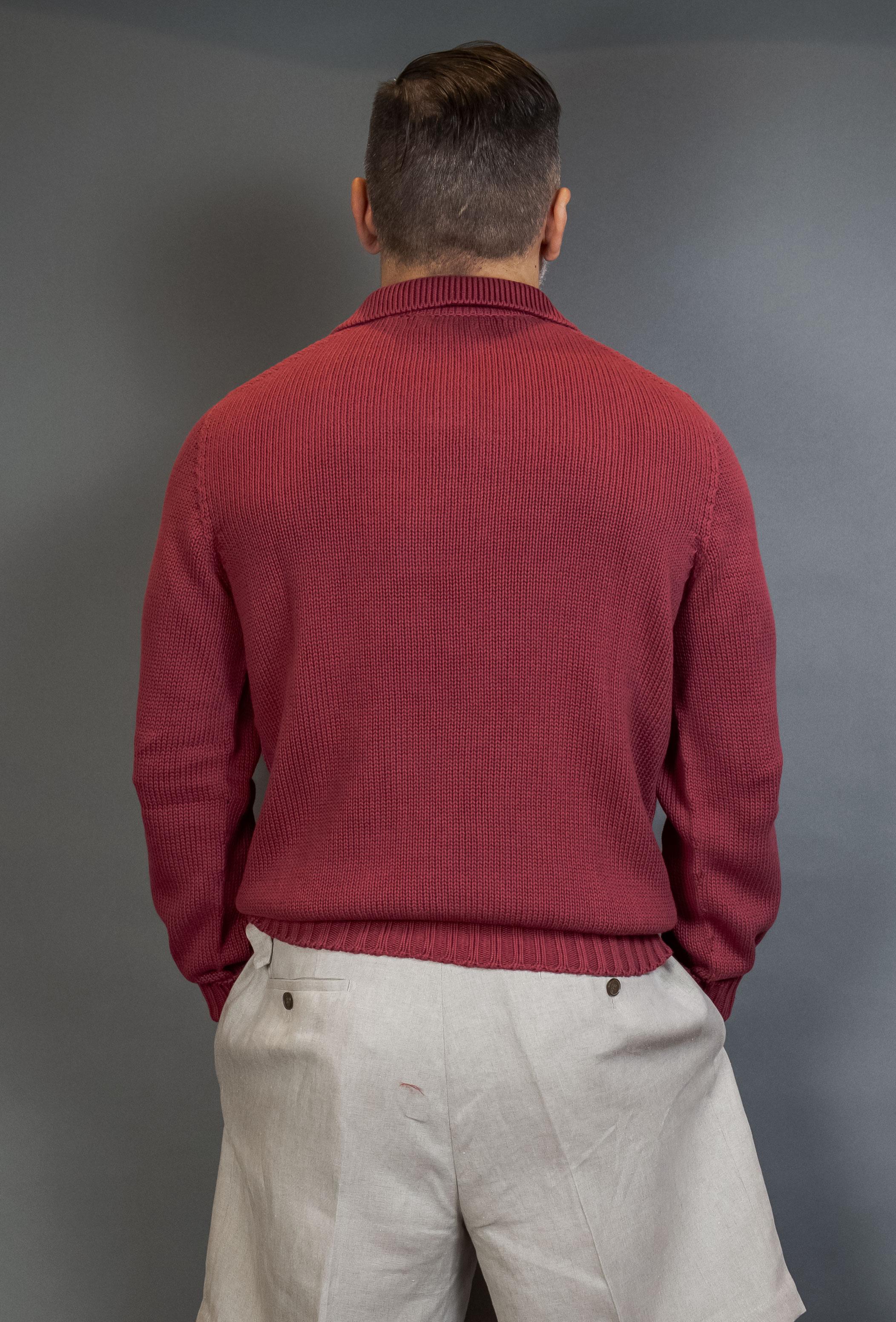 Polo Scaglione uomo UPC094 Seamless cherry UPC094 683 DK CHERRY SCAGLIONE 