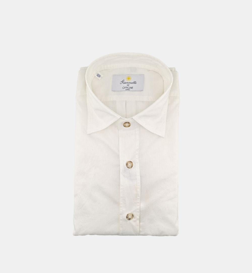 Camicia Giannetto Portofino uomo 61130 avorio CAMICIA 61130 2250 47 02 SANFORT 