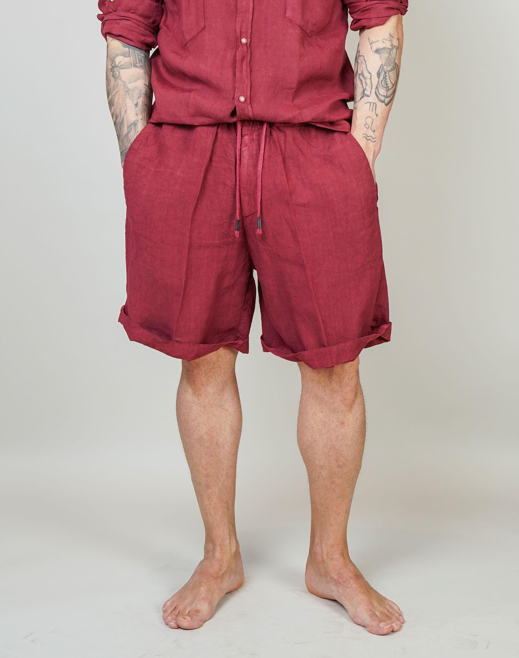 Bermuda Inlinum uomo Pajama rosso PAJAMA CORTO CIL20 ROSSO INLINUM 