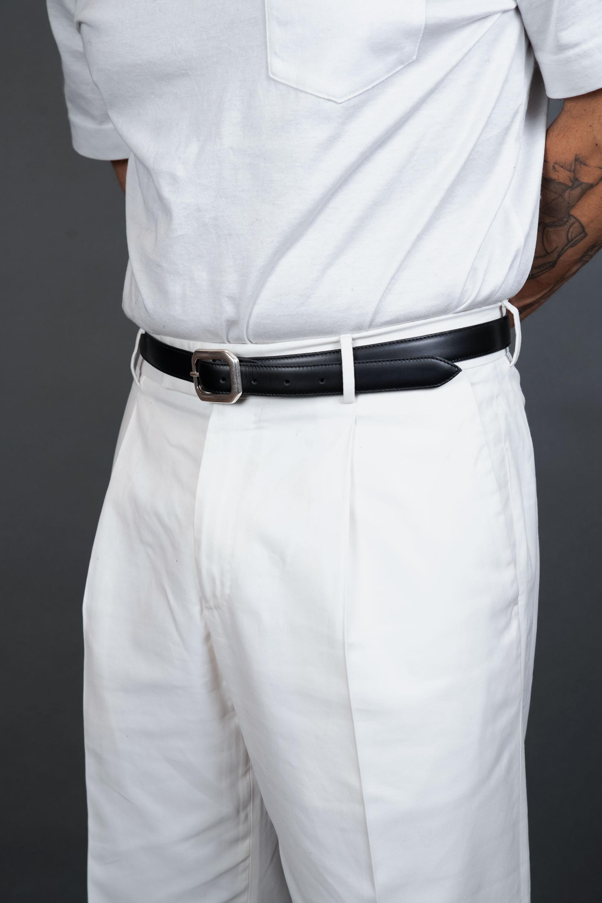 Cintura ALBERTO LUTI uomo 2004 025 Nera 2004 025 NAPPA NERO ALBERTO LUTI 