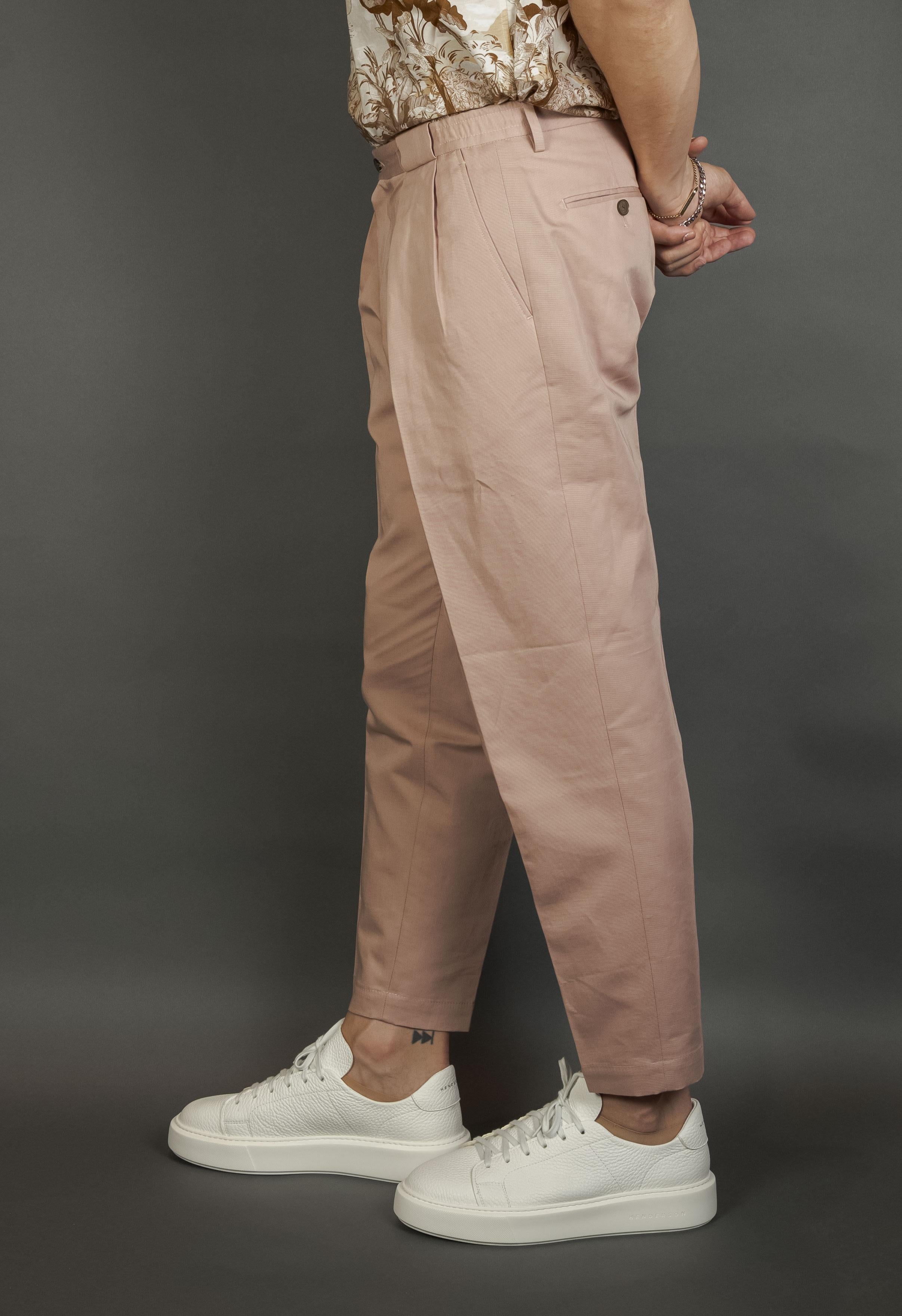 Pantalone Briglia uomo Portobellos rosa cipria PORTOBELLOS 325050 069 ROSA CIPRIA BRIGLIA 