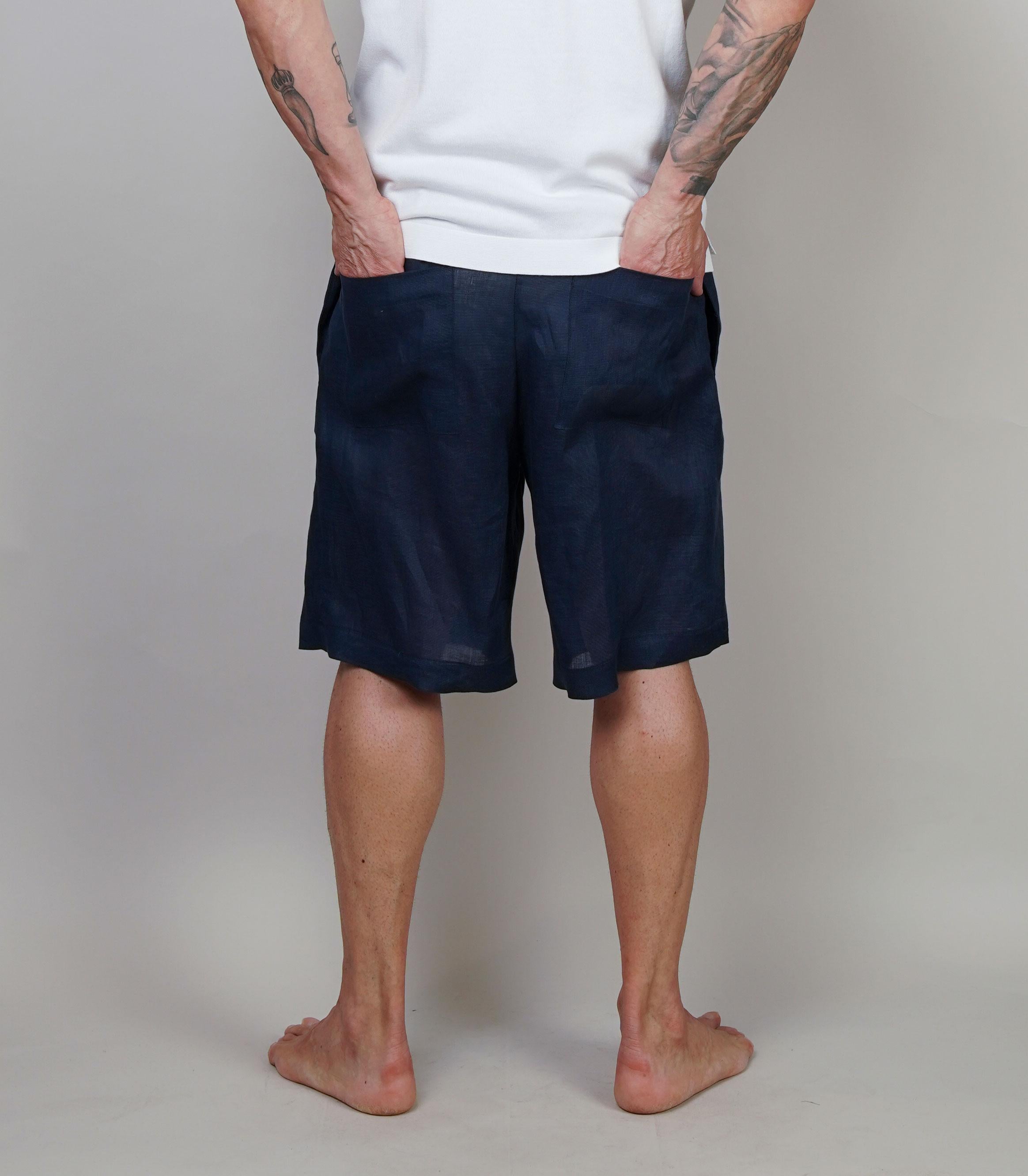 Bermuda Tintoria Mattei uomo SRZYMICU blu BERMUDA SRZYMICU E1 TINTORIA MATTEI 
