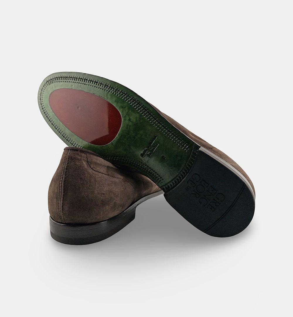 Mocassino GREEN GEORGE uomo 1090 Testa di moro 1090 788 GUINEA SOFT GREEN GEORGE 