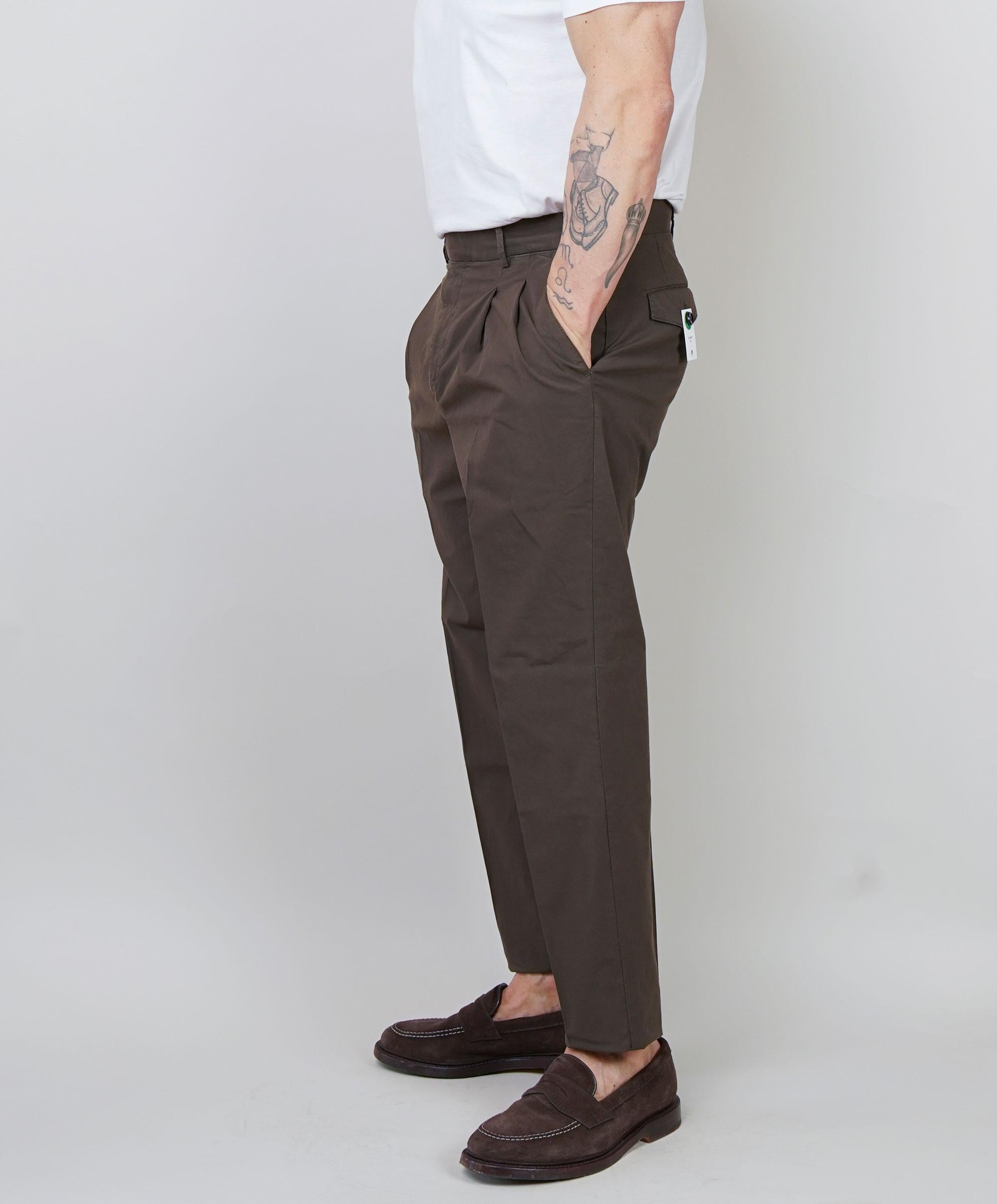 Pantalone PT Torino uomo Carrot testa di moro CARROT FIT NK30 Y177 PT TORINO 