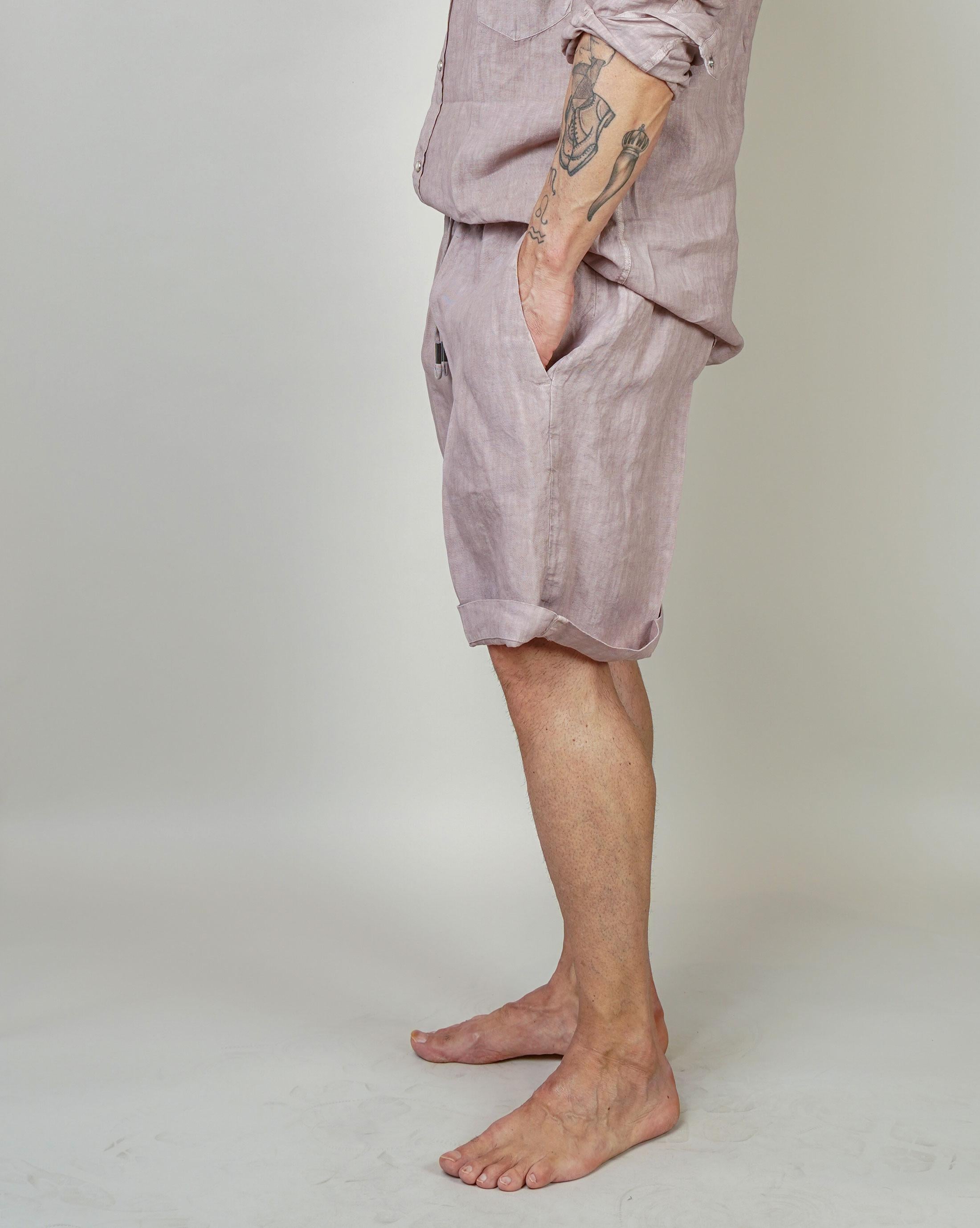 Bermuda Inlinum uomo Pajama old rose PAJAMA CORTO CIL20 OLD ROSE INLINUM 