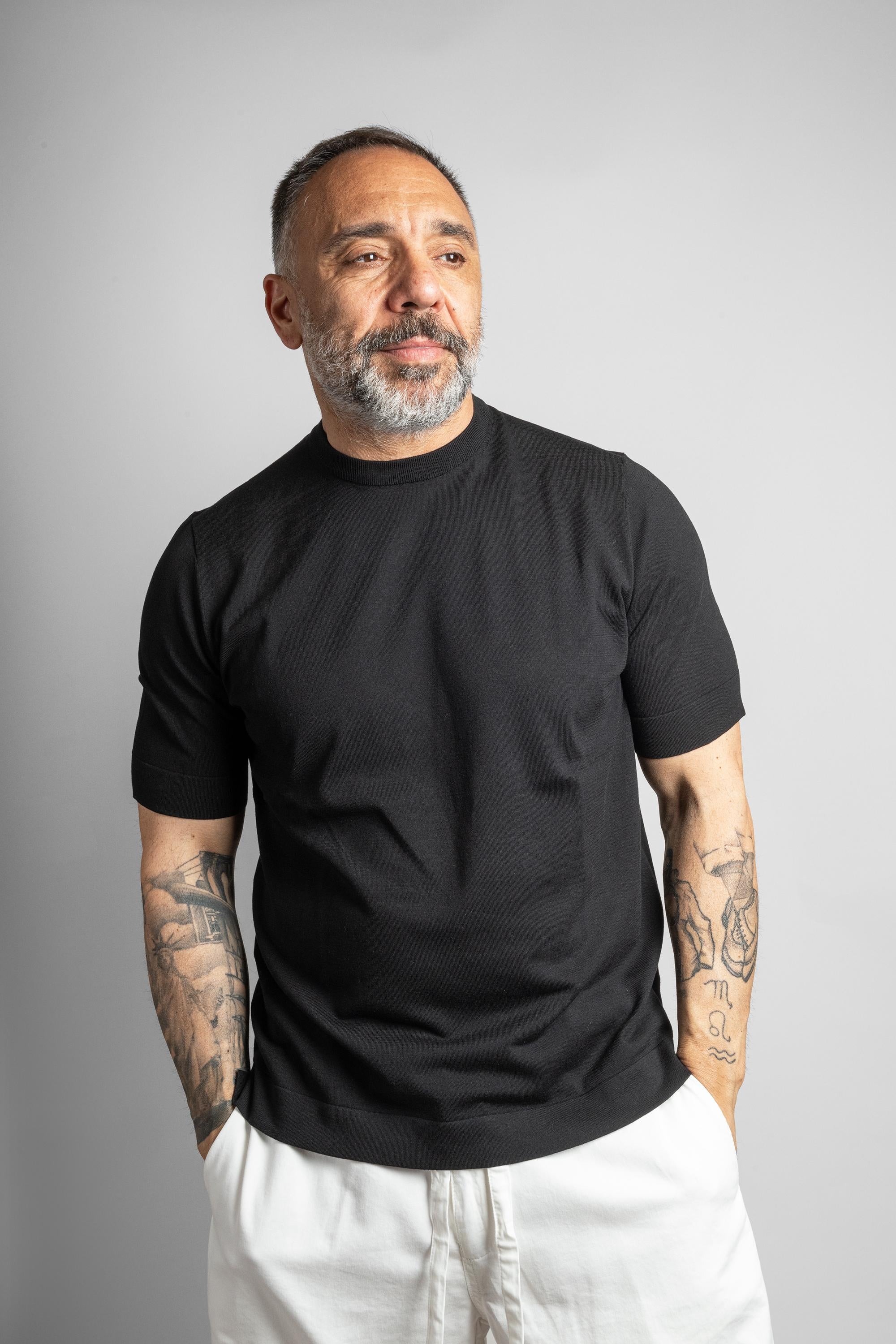 Maglia CLAQ uomo GIROCOLLO 16 Nera GIROCOLLO 16 NERO CLAQ 