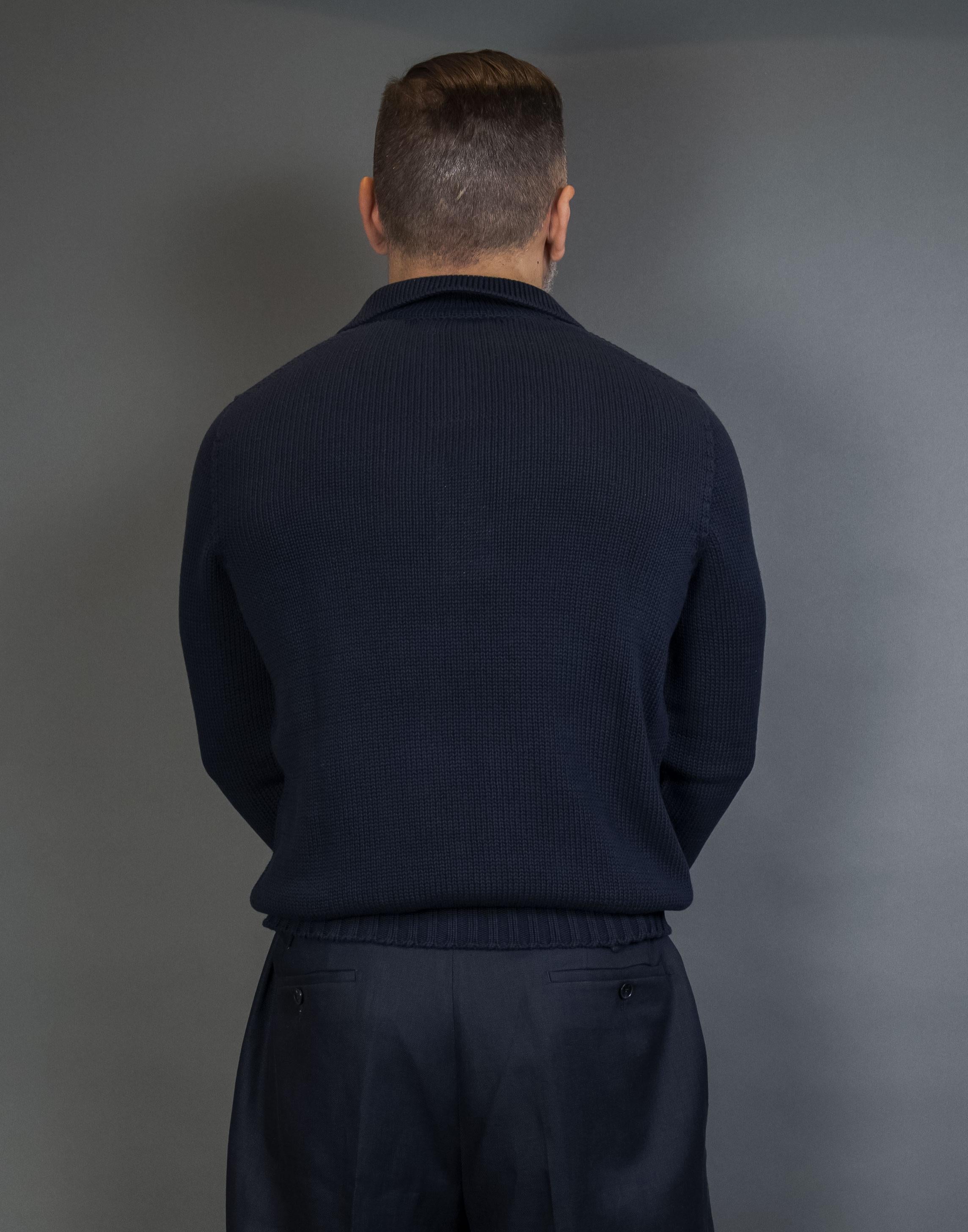 Polo Scaglione uomo UPC094 Seamless blu UPC094 100 NAVY SCAGLIONE 