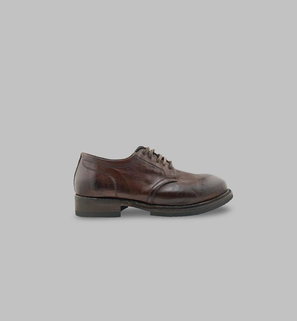 Derby SHOTO uomo 2465 Testa di moro<BR/> 2465 F.LARGO SHOTO 