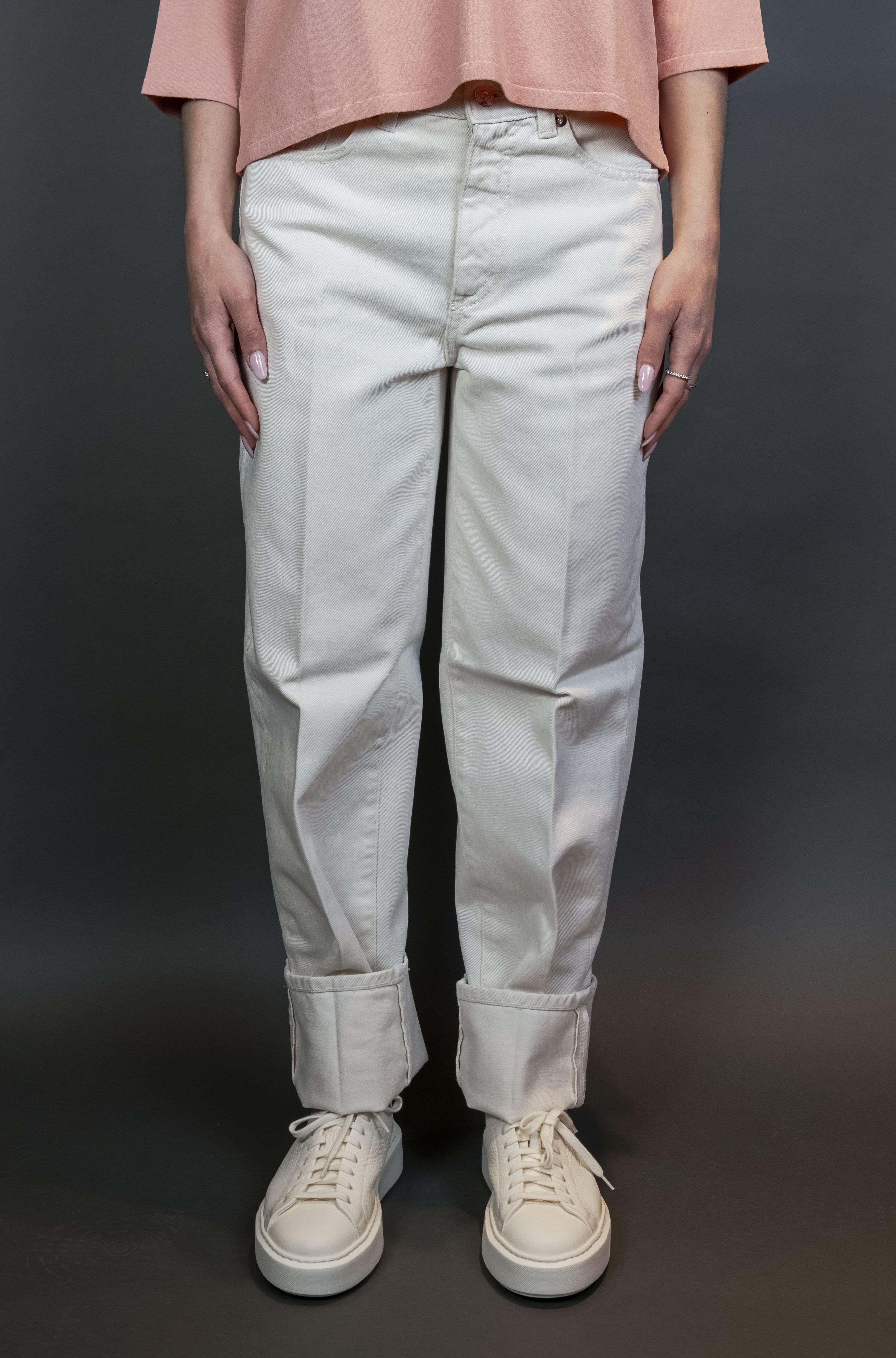 Jeans Nine in the Morning Donna Minerva bianco<BR/> MIN30 MINERVA.CARROT NINE INTHE MORNING 