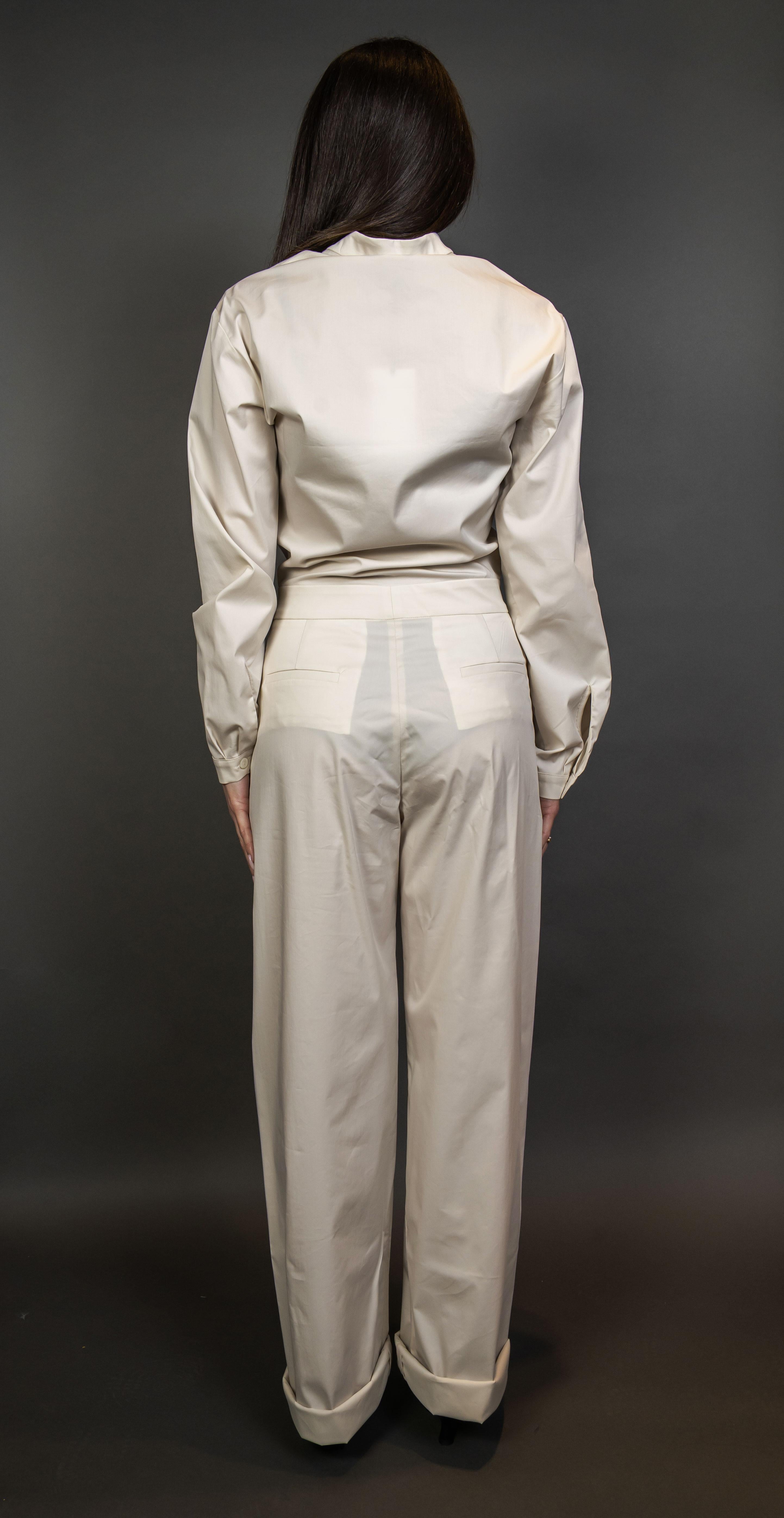 Tuta PT Torino donna 7SGS020STD panna<BR/> 7SGS020STD VD05 0010 PANNA PT TORINO 