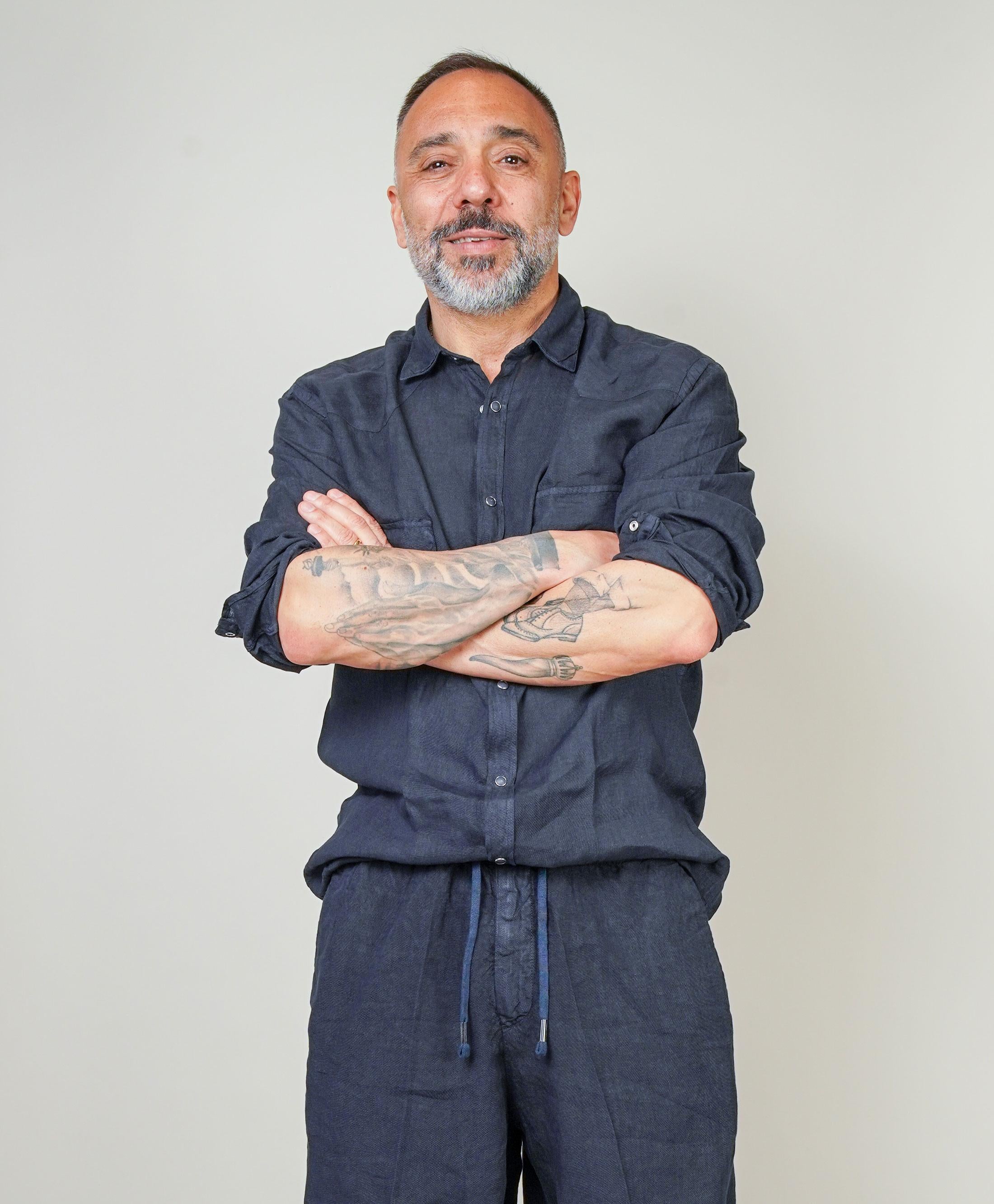 Camicia Inlinum uomo Marck baia blu MARCK BAIA CIL02 BLU INLINUM 