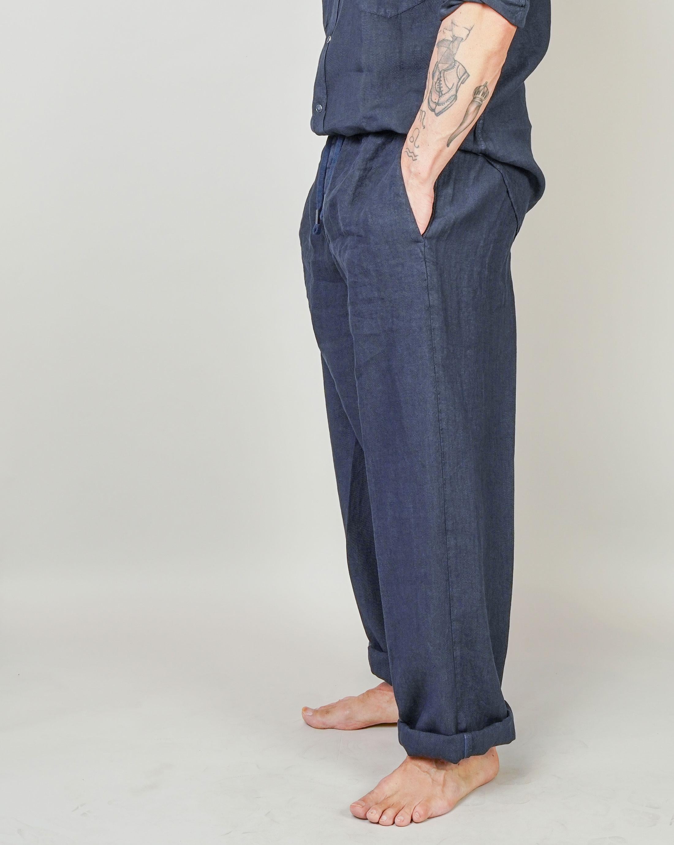 Pantalone Inlinum uomo Pajama blu PAJAMA TROPEA PANTS BLUE INLINUM 