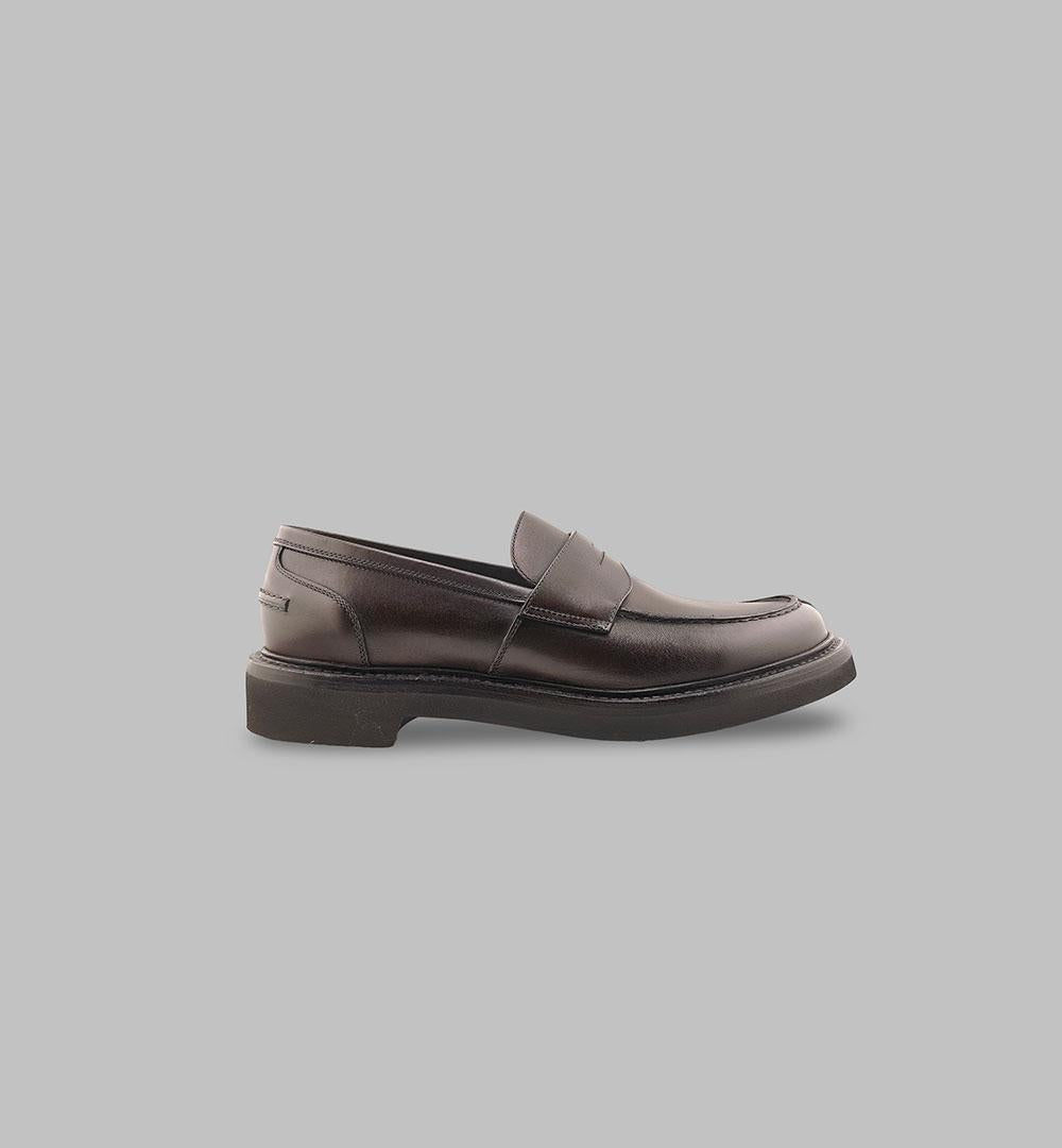 Mocassino Barrett uomo 231U034 wenge 231U034.68 PENNY F.GOMMA BARRETT 