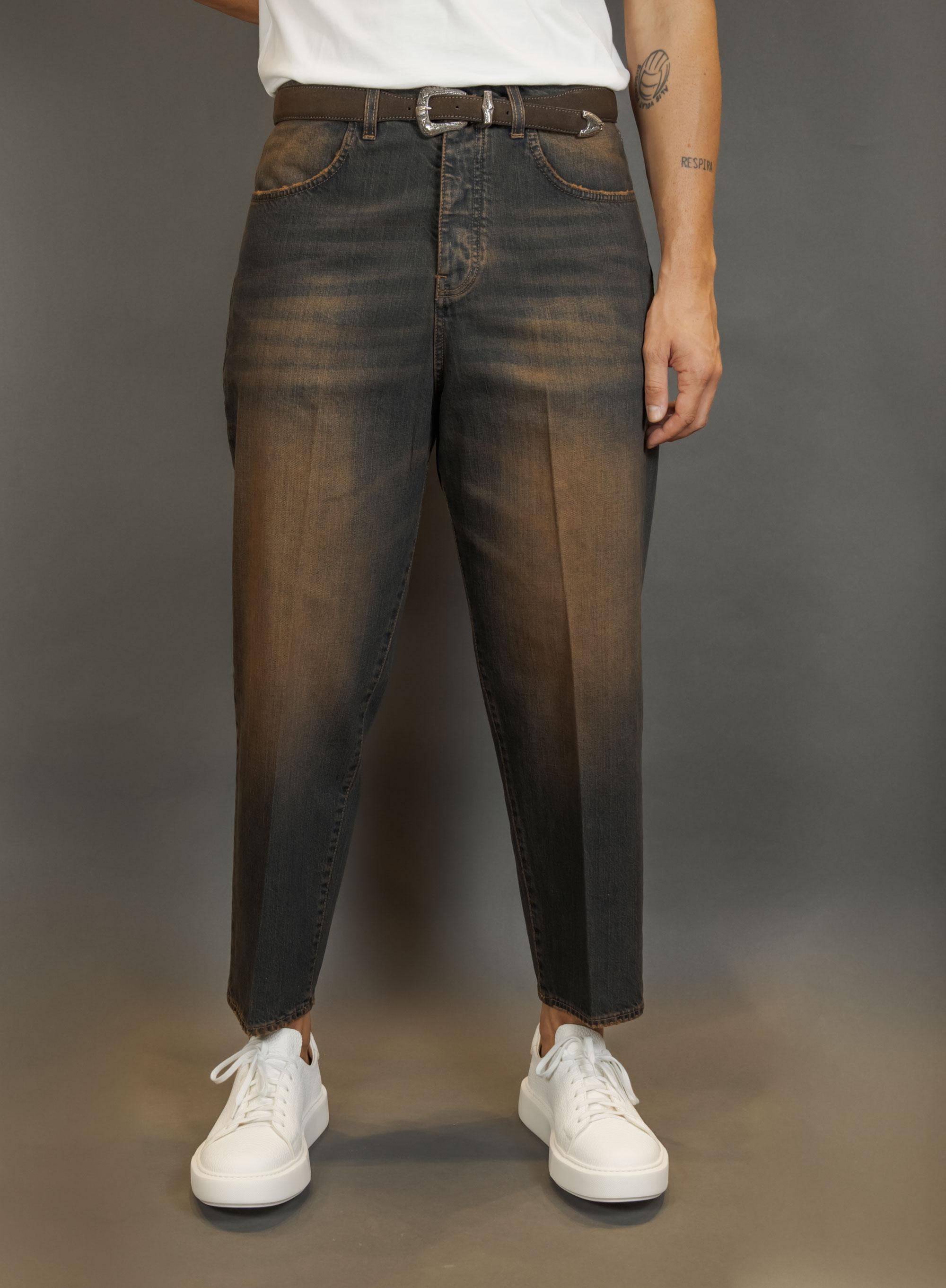 Jeans BONHEUR uomo OSAKA Nero OSAKA L BR DENIM BONHEUR 
