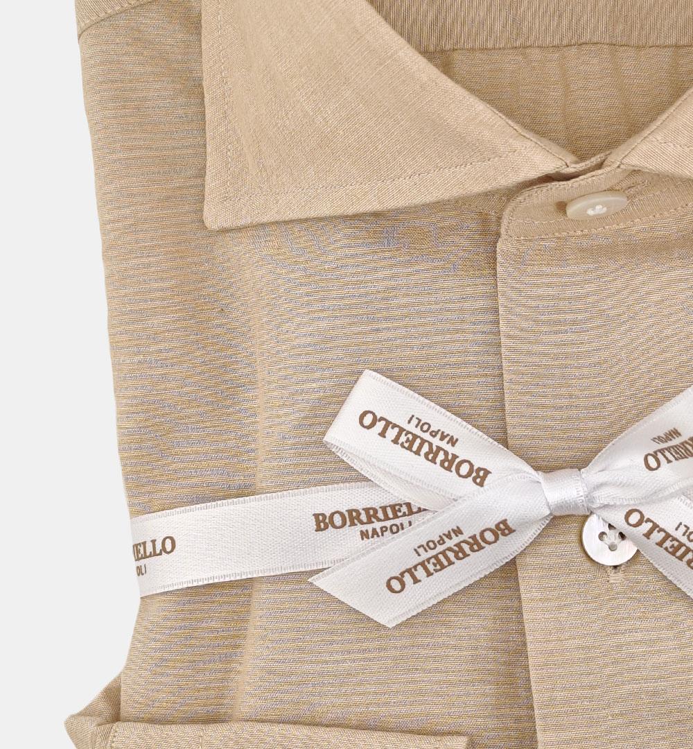 Camicia Borriello uomo 22038 beige marilena 22038 1 BORRIELLO 