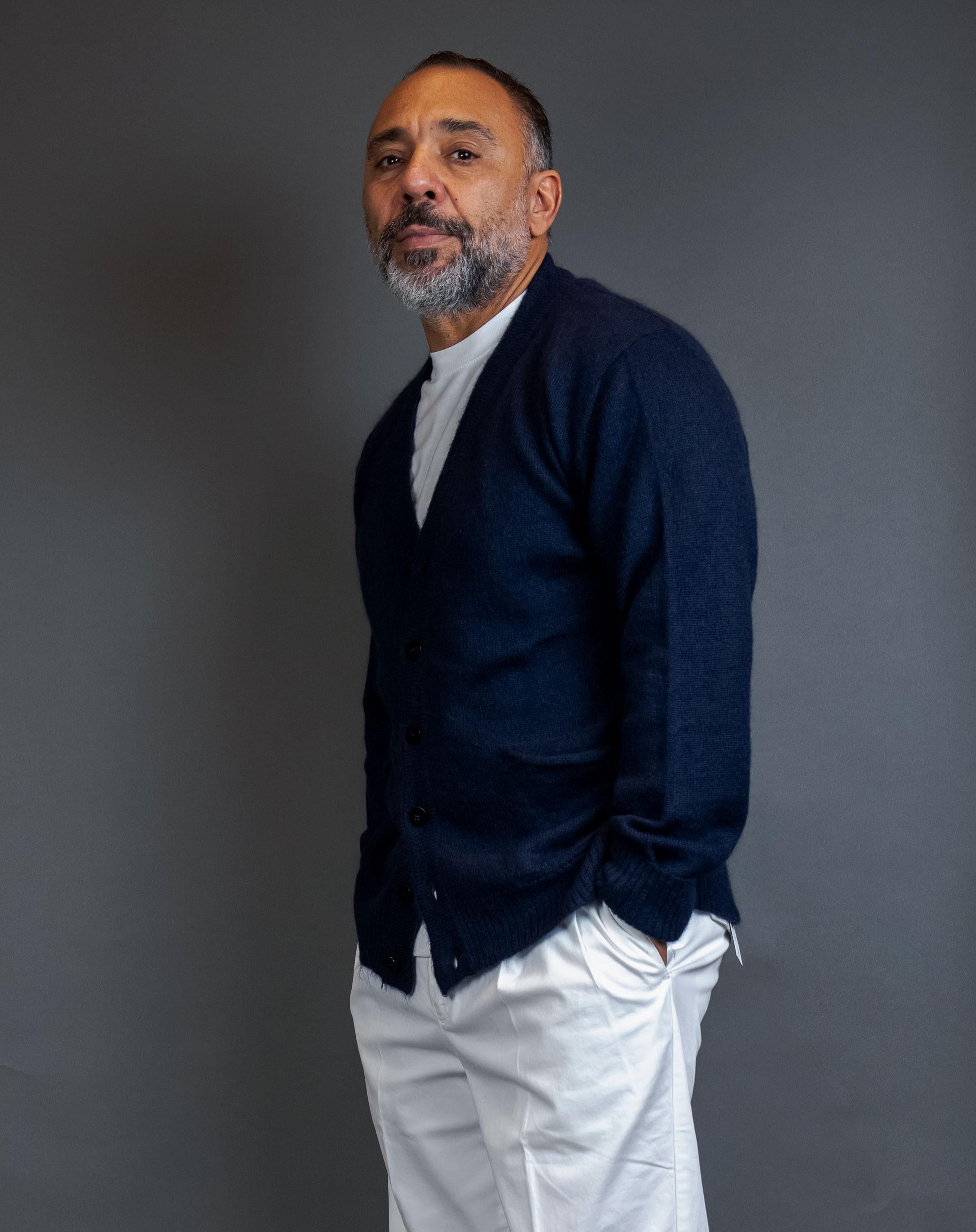 Cardigan DANIELE FIESOLI uomo 1632 Blu 1632 23 BLU DANIELE FIESOLI 