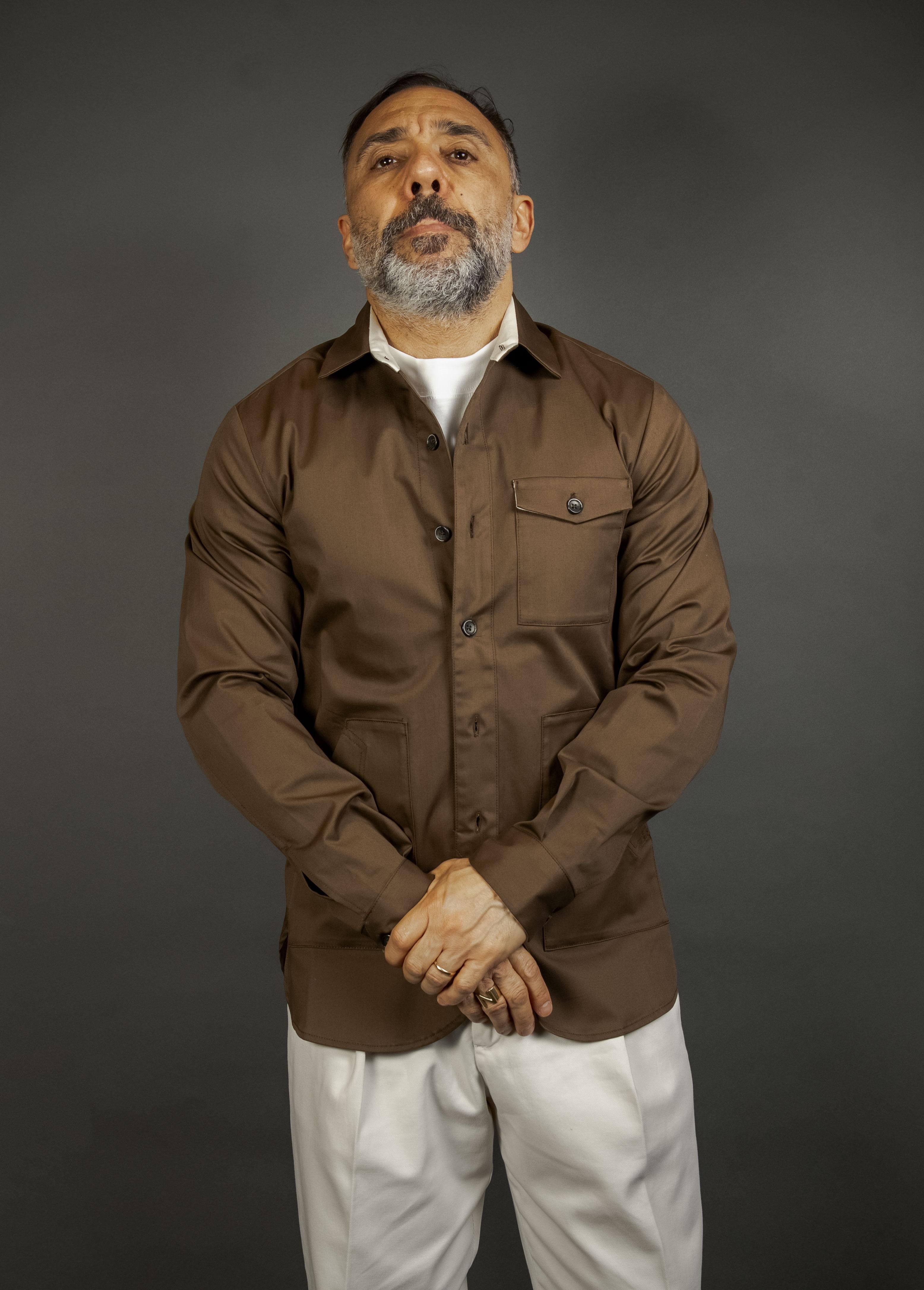 Overshirt Nine in the morning uomo 9SS25 CO145 BOB moka<BR/><BR/> 9SS25 CO145 BOB U56 MOKA NINE INTHE MORNING 