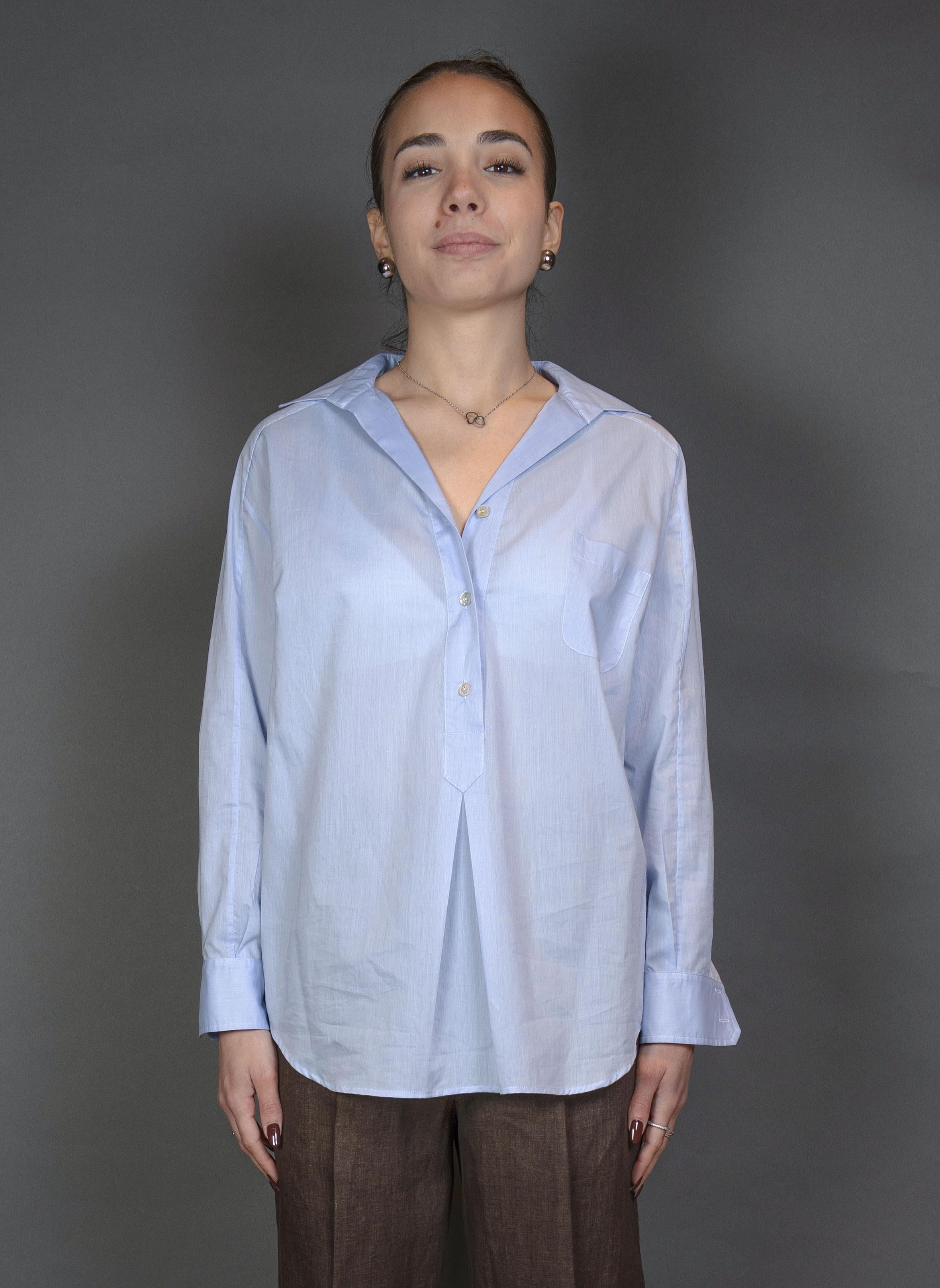 Camicia Barba donna 46011 azzurra 46011 80A BARBA 