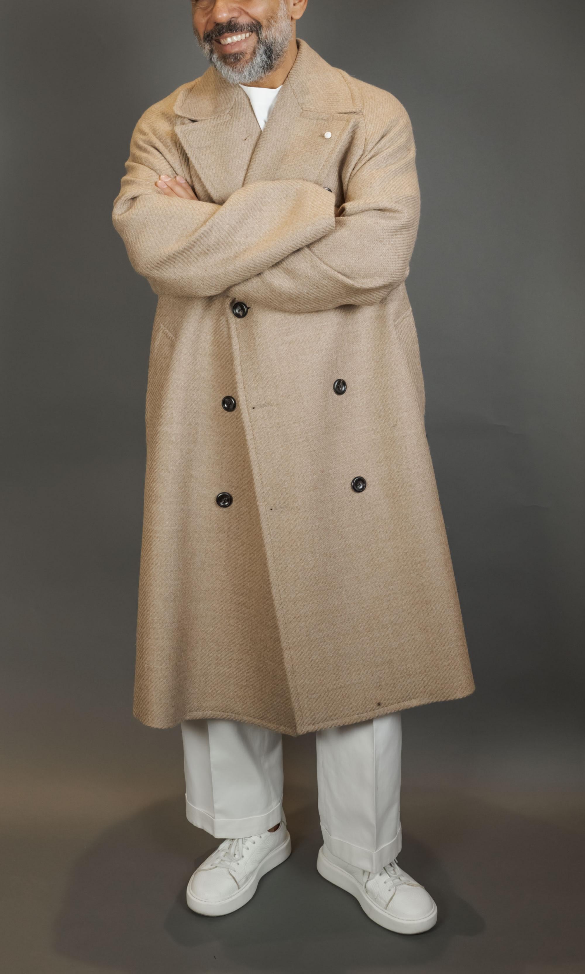 Cappotto LUIGI BIANCHI MANTOVA uomo 7306 Beige<BR/> 7306 57531 1 BEIGE LUIGI BIANCHI MANTOVA 