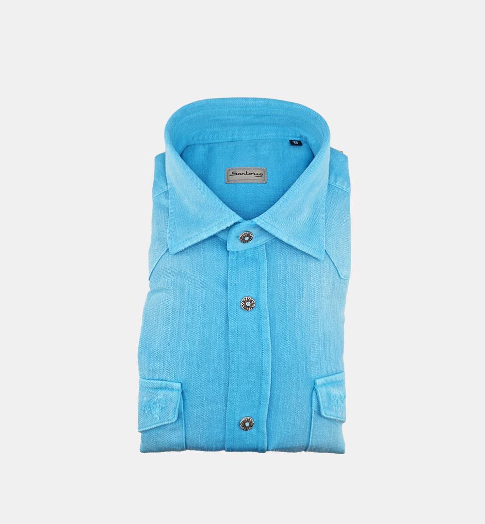 Camicia Sartorio uomo Texas azzurra TEXAS 445918003 SARTORIO 