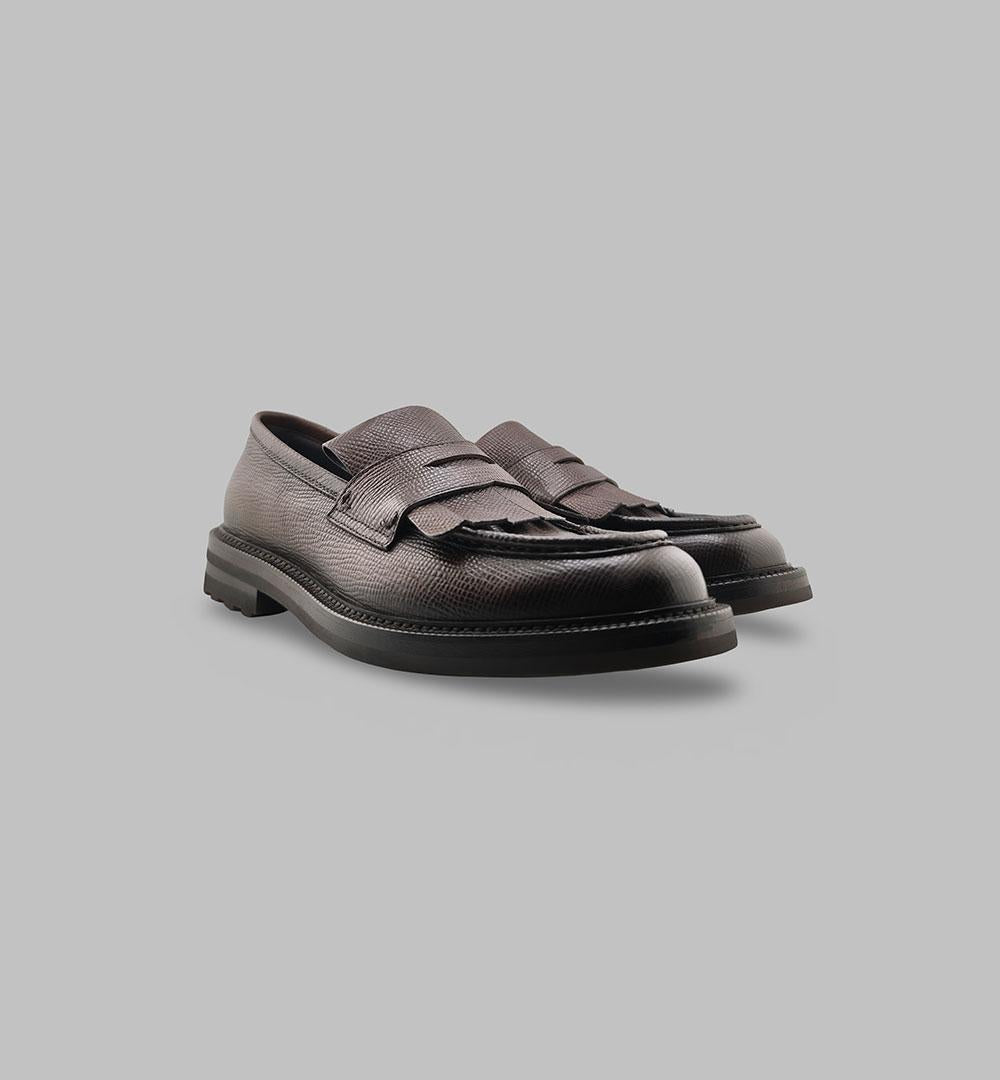 Mocassino Barrett uomo 222U063.28 testa di moro 222U063.28 FRANGIA F.G 216 BARRETT 