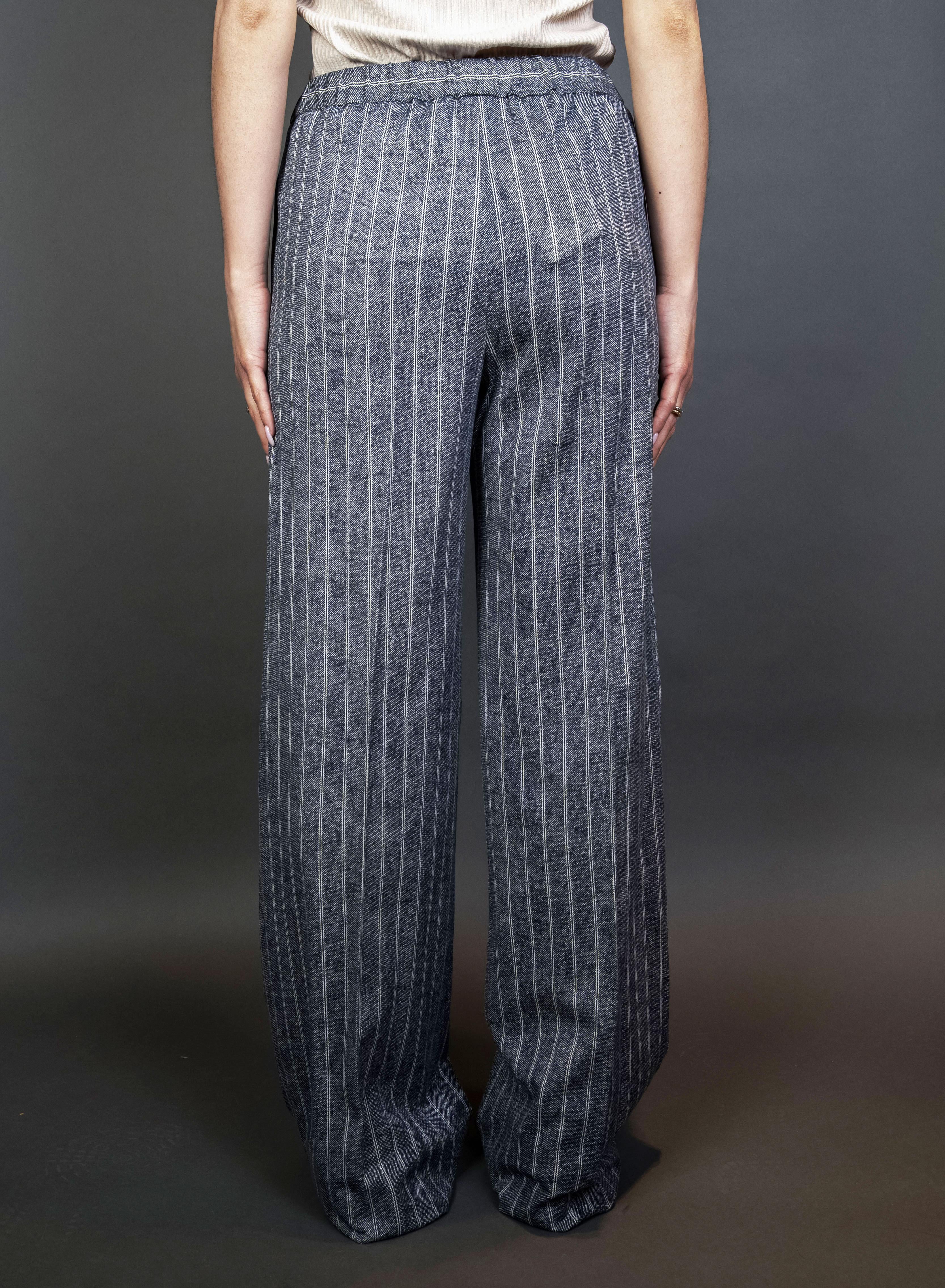 Pantalone Circolo Donna FD3487 blu FD3487 RIGHE CIRCOLO 