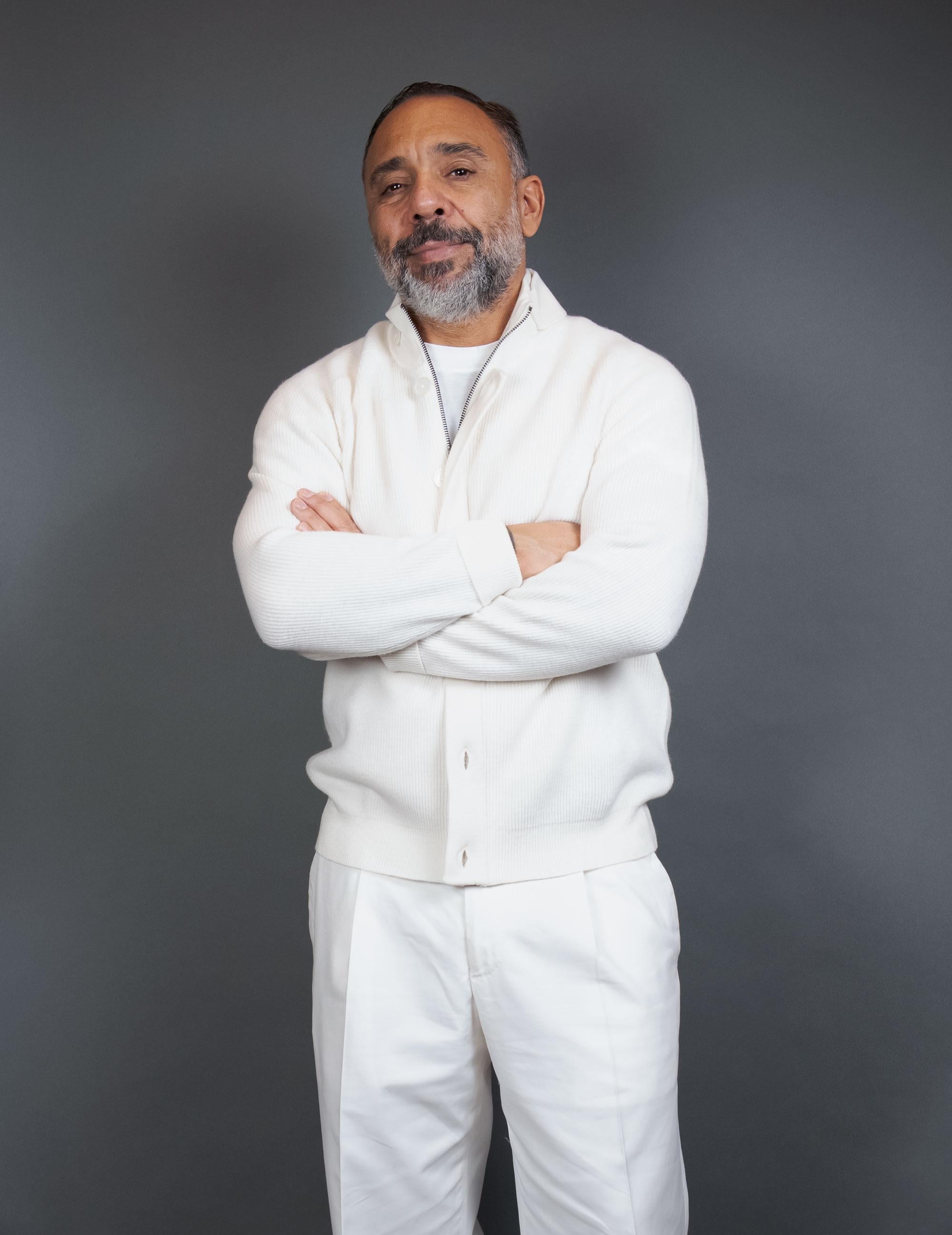 Cardigan CLAQ uomo CQ920025 Bianco<BR/> CQ920025 BIANCO CLAQ 