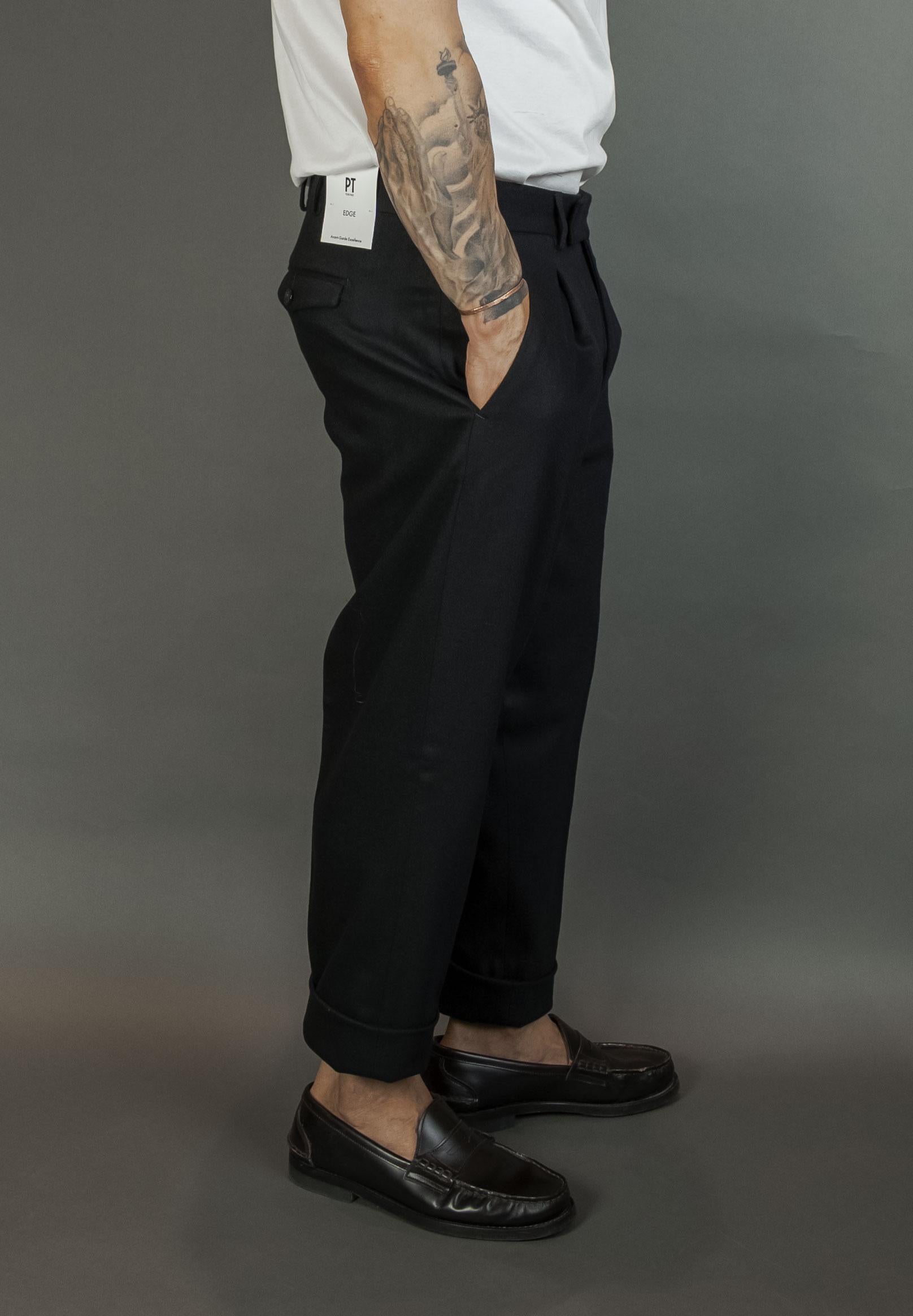 Pantalone PT Torino uomo RFZA40FWD TO03 nero RFZA40FWD TO03 0990NERO PT TORINO 