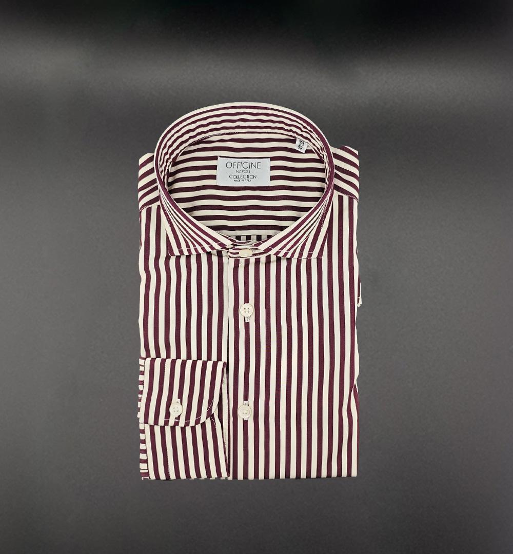Camicia OFFICINE uomo 4467 Bordeaux 4467 3 RIGA BORDO OFFICINE 