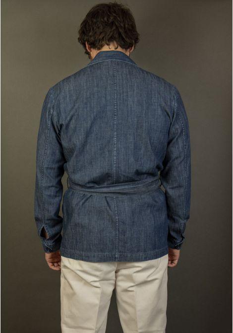Giacca Giangi uomo Sahariana denim scuro SAHARIANA 9706 1 DENIM SCURO GIANGI 