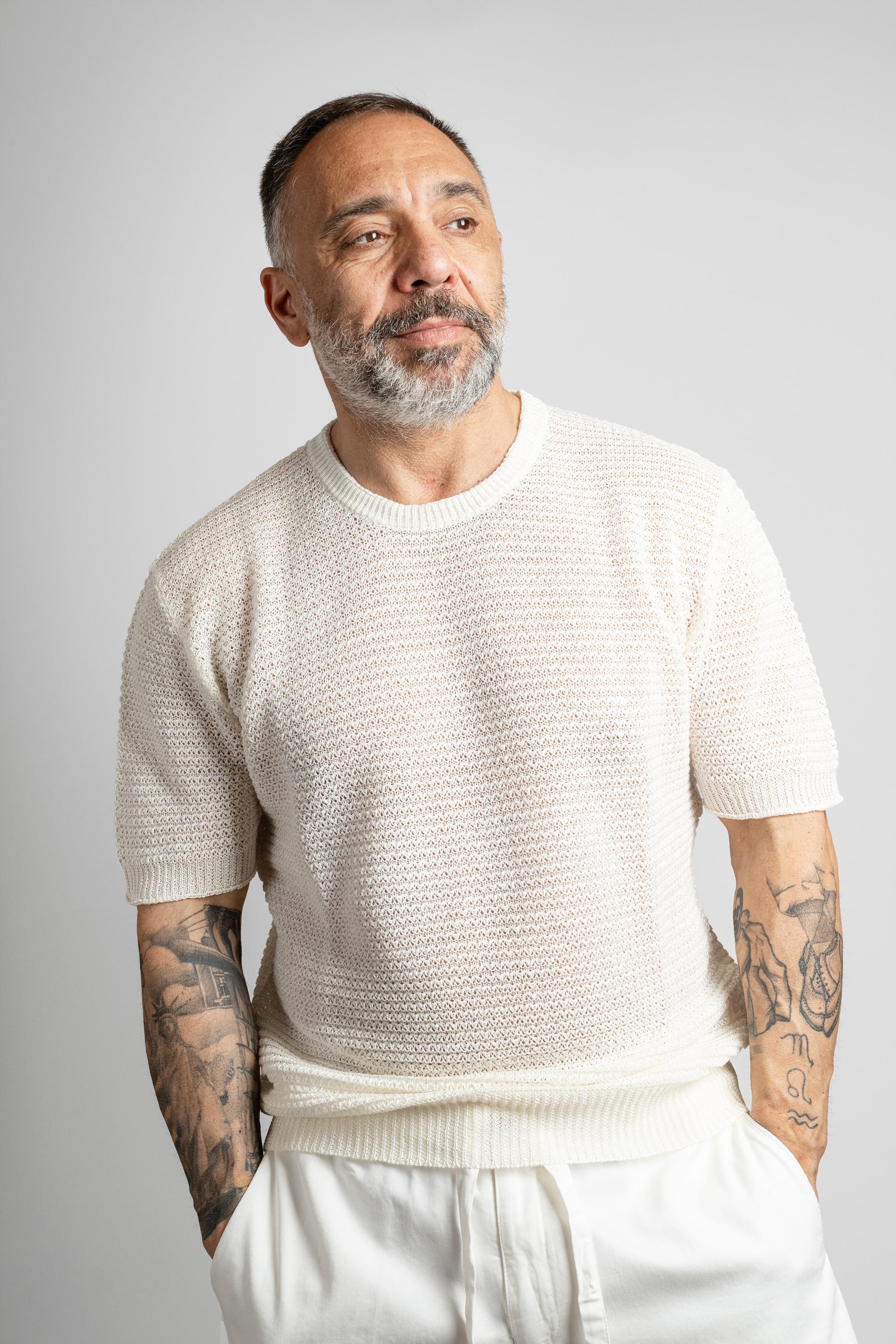 Maglia KANGRA uomo GIROCOLLO 3100 21 Bianca GIROCOLLO 3100 21 500 KANGRA 