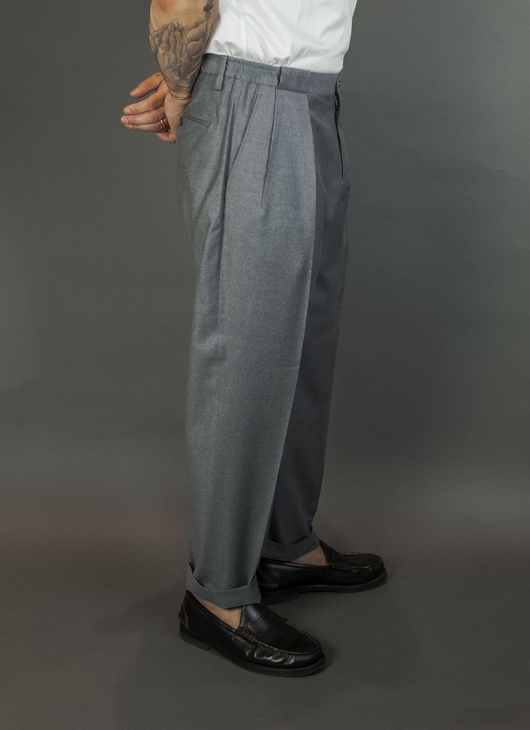Pantalone Briglia uomo Portobellos grigio chiaro PORTOBELLOS 400120 060 GRIGIO BRIGLIA 