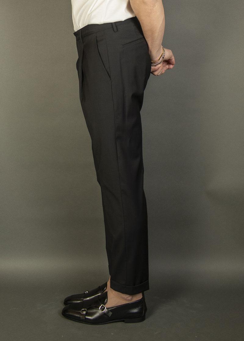 Pantalone Briglia uomo TIBERIOS 325108 nero TIBERIOS 325108 010 NERO BRIGLIA 