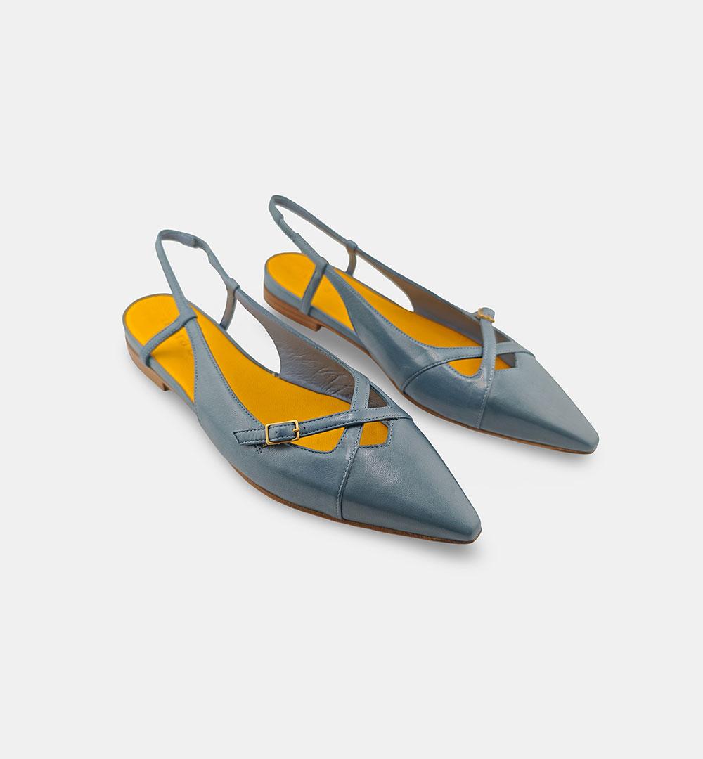 Ballerine Mara Bini donna Z519 Milena Fibbie ceruleo Z519 CHANEL.CE MARA BINI 