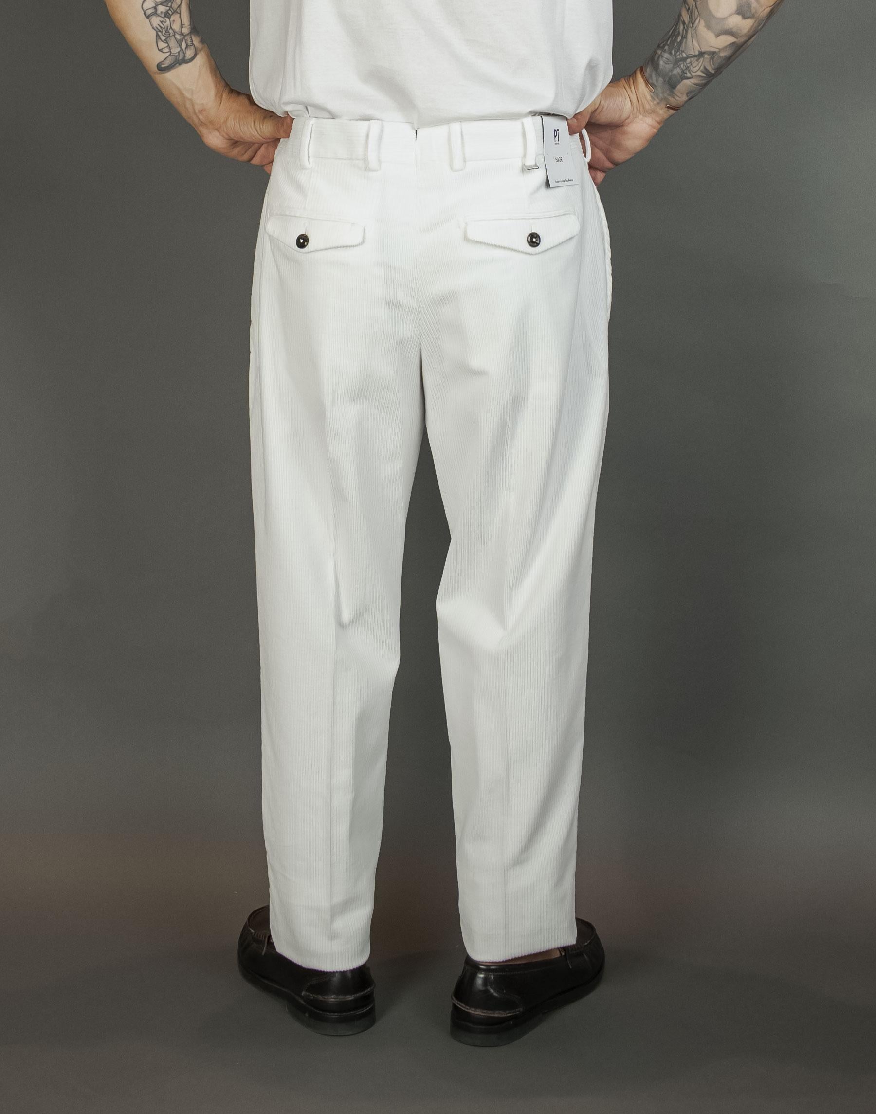 Pantalone PT Torino uomo RTZAZ40FWD TU93 bianco RTZAZ40FWD TU93 N010 BIANCO PT TORINO 