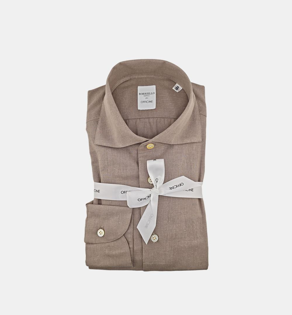 Camicia Borriello uomo 20053 fango 20053 3 BORRIELLO 