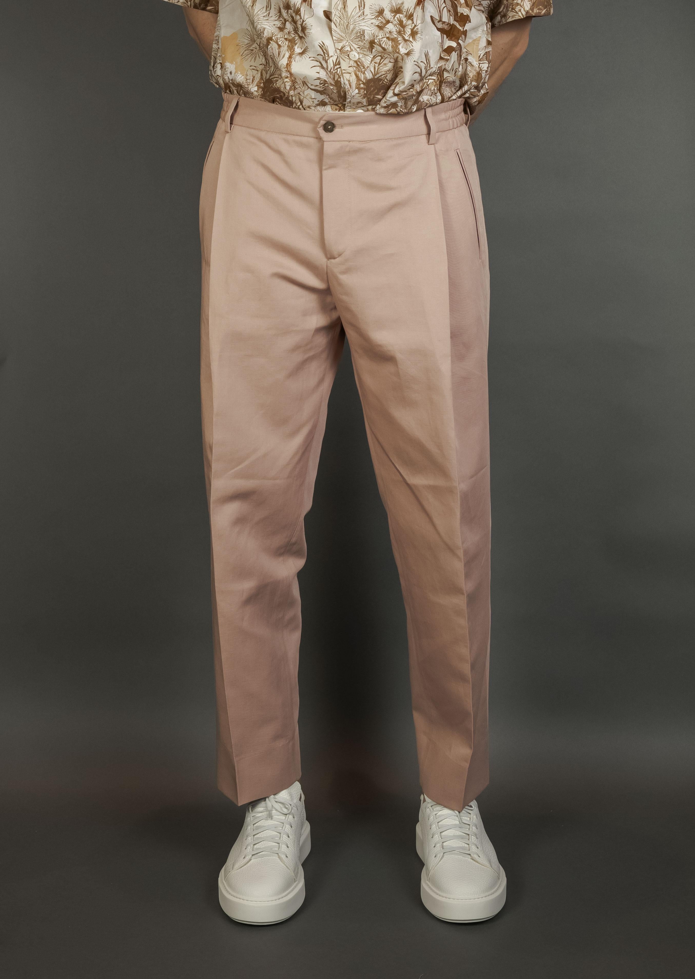 Pantalone Briglia uomo MANHATTANS rosa MANHATTANS 325050 069 ROSA CIPRIA BRIGLIA 