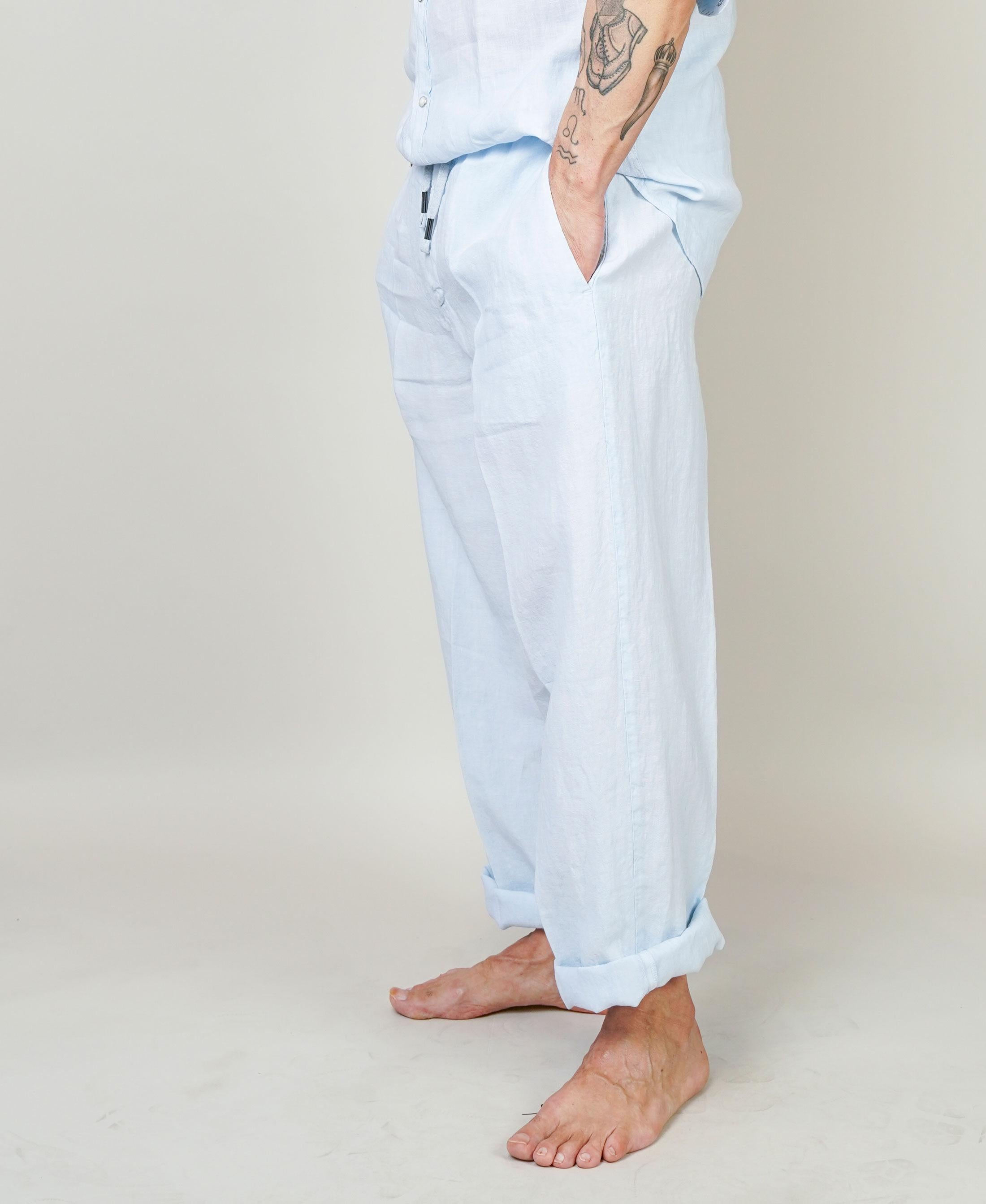 Pantalone Inlinum uomo Pajama celeste PAJAMA TROPEA PANTS CELESTE INLINUM 